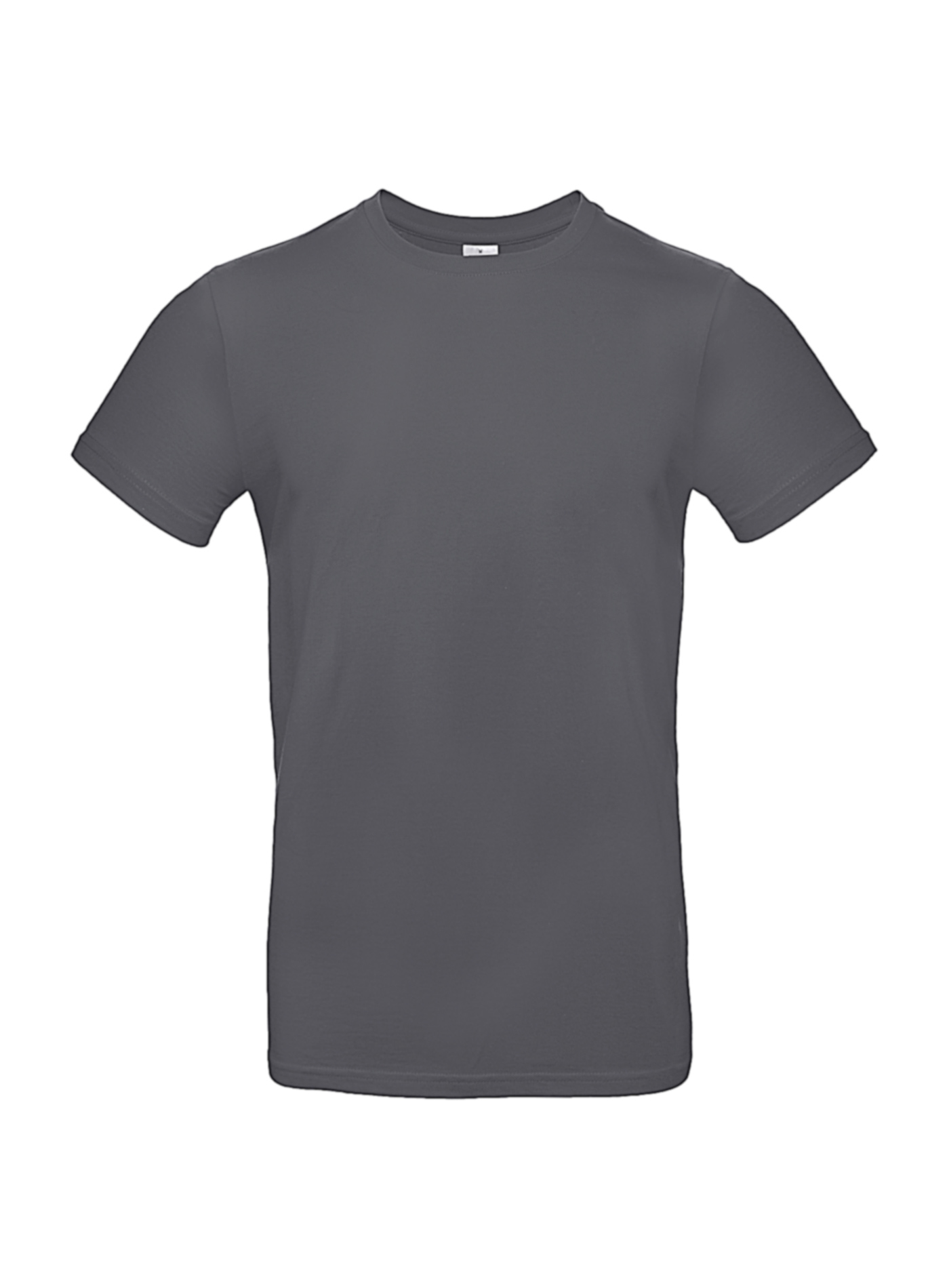Silnější bavlněné pánské tričko - Tmavě šedá XXL