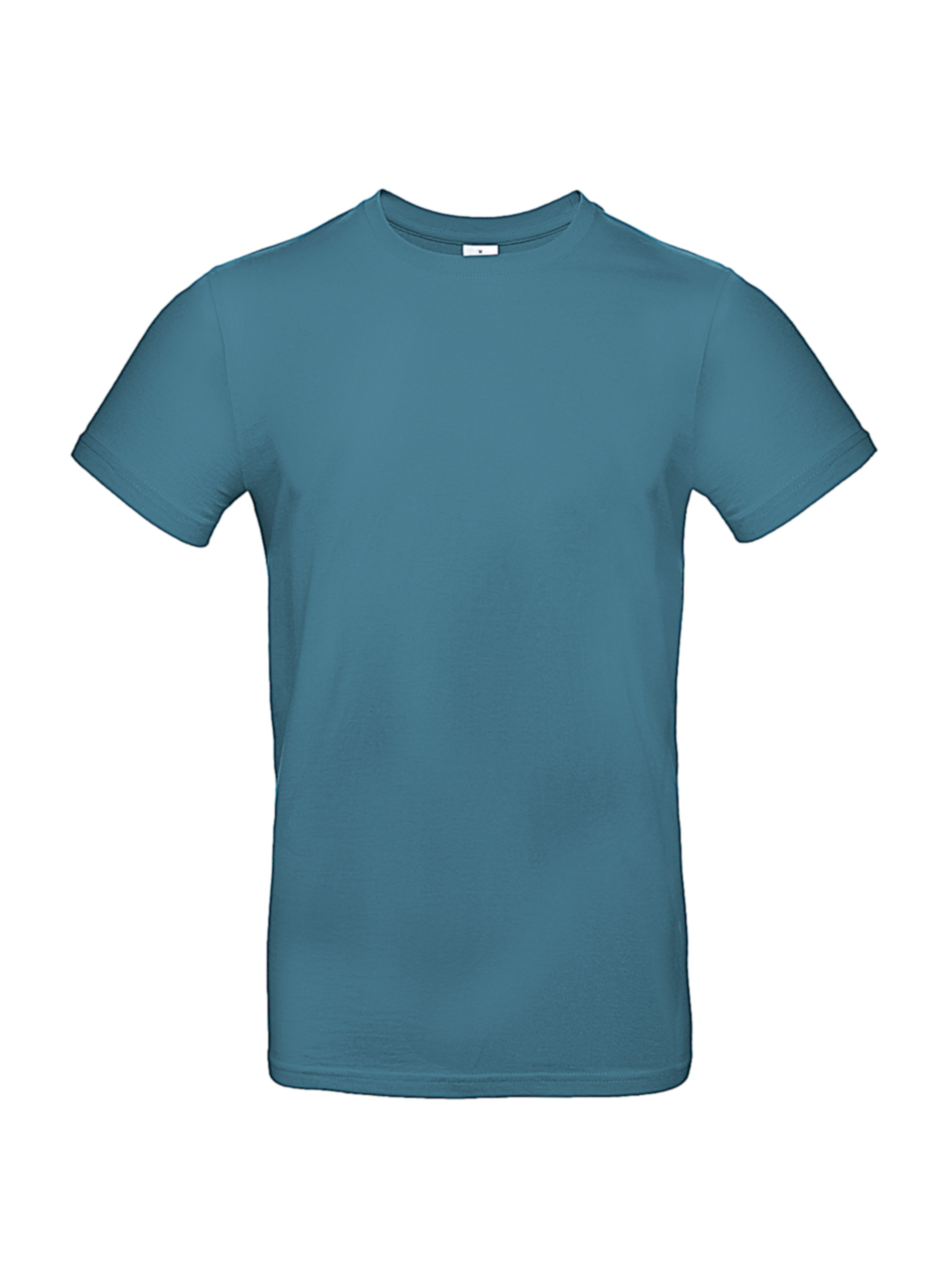 Silnější bavlněné pánské tričko B&C Collection - Modrozelená 3XL