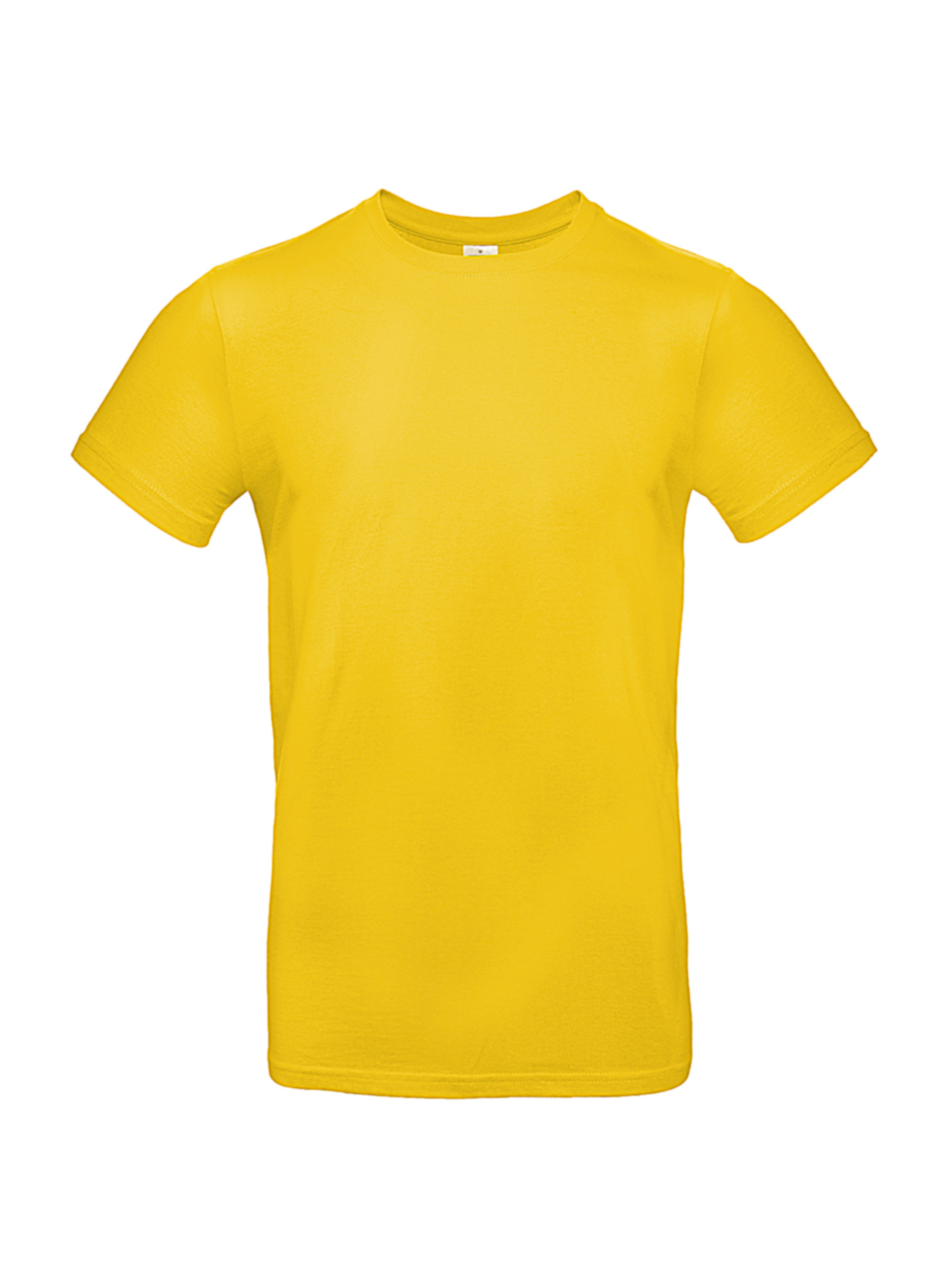Silnější bavlněné pánské tričko - Zlatá L