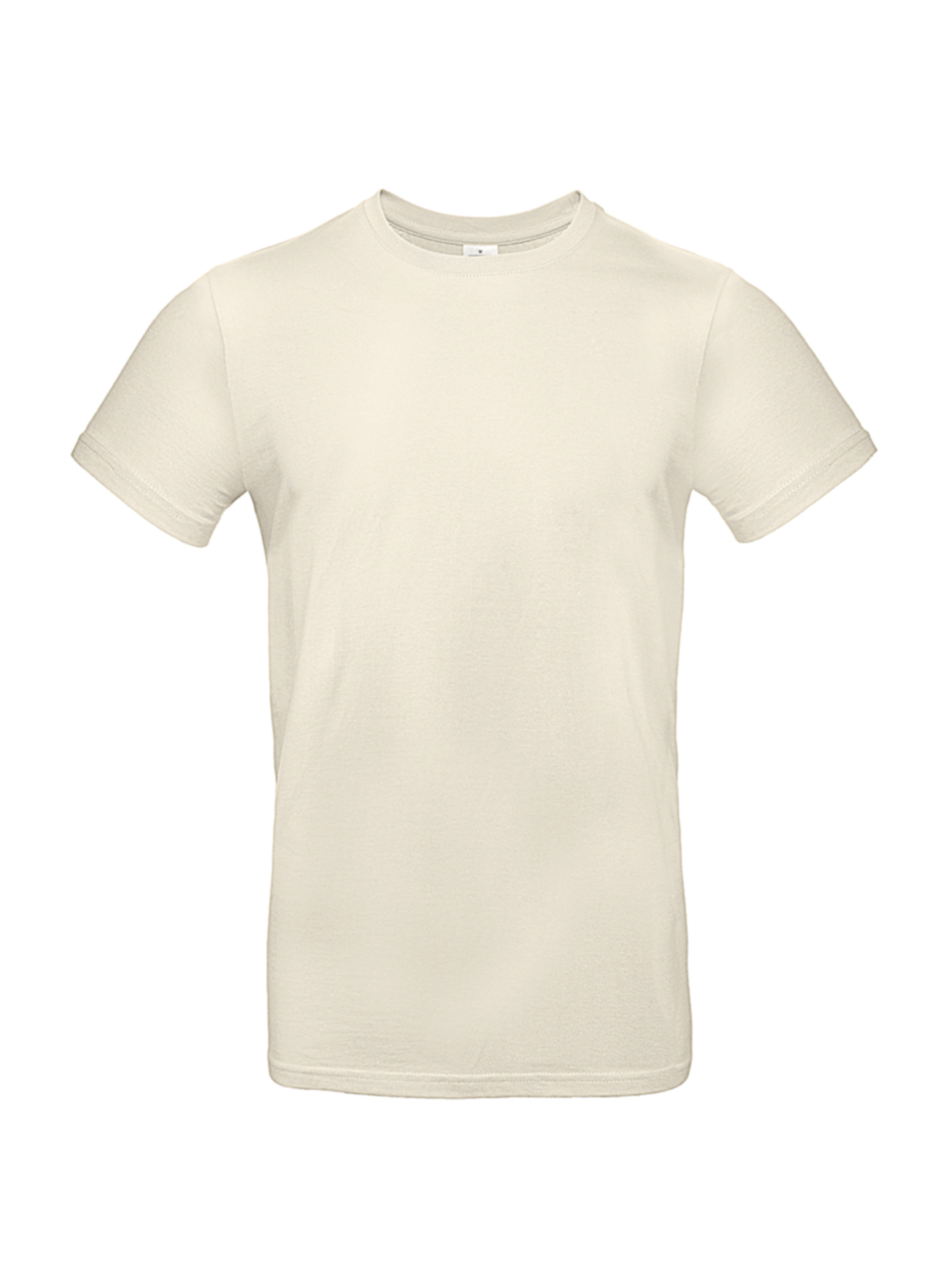 Silnější bavlněné pánské tričko B&C Collection - Přírodní L