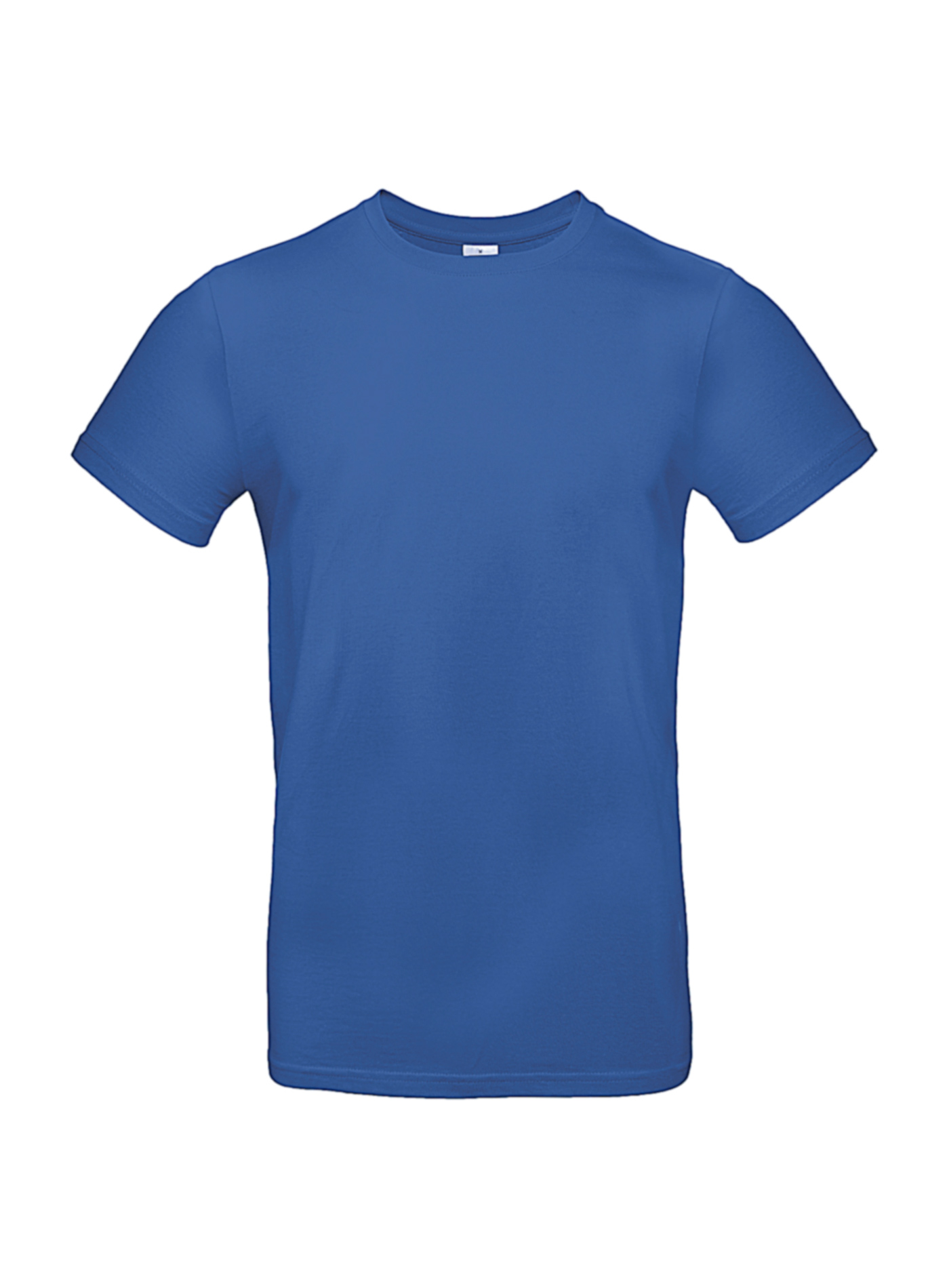 Silnější bavlněné pánské tričko B&C Collection - královská modrá 3XL