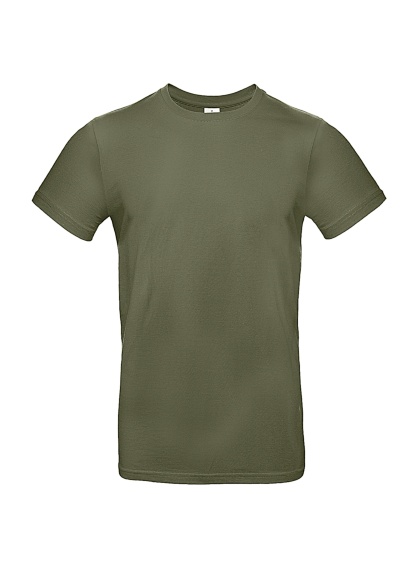 Silnější bavlněné pánské tričko B&C Collection - Khaki L