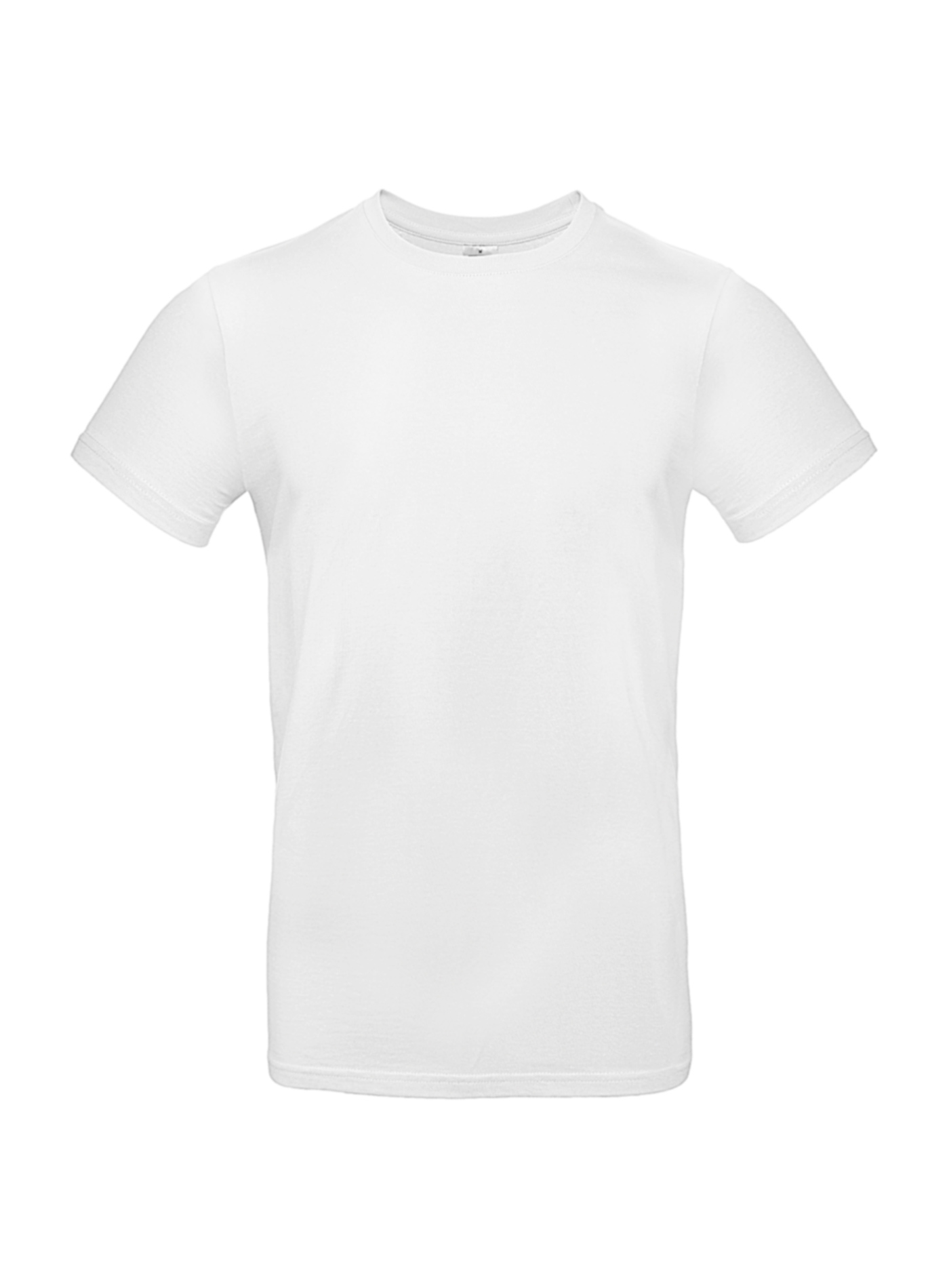 Silnější bavlněné pánské tričko B&C Collection - Bílá S