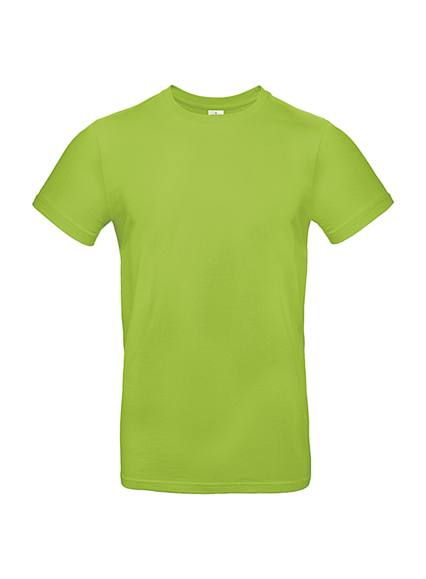 Silnější bavlněné pánské tričko - Neonová zelená L