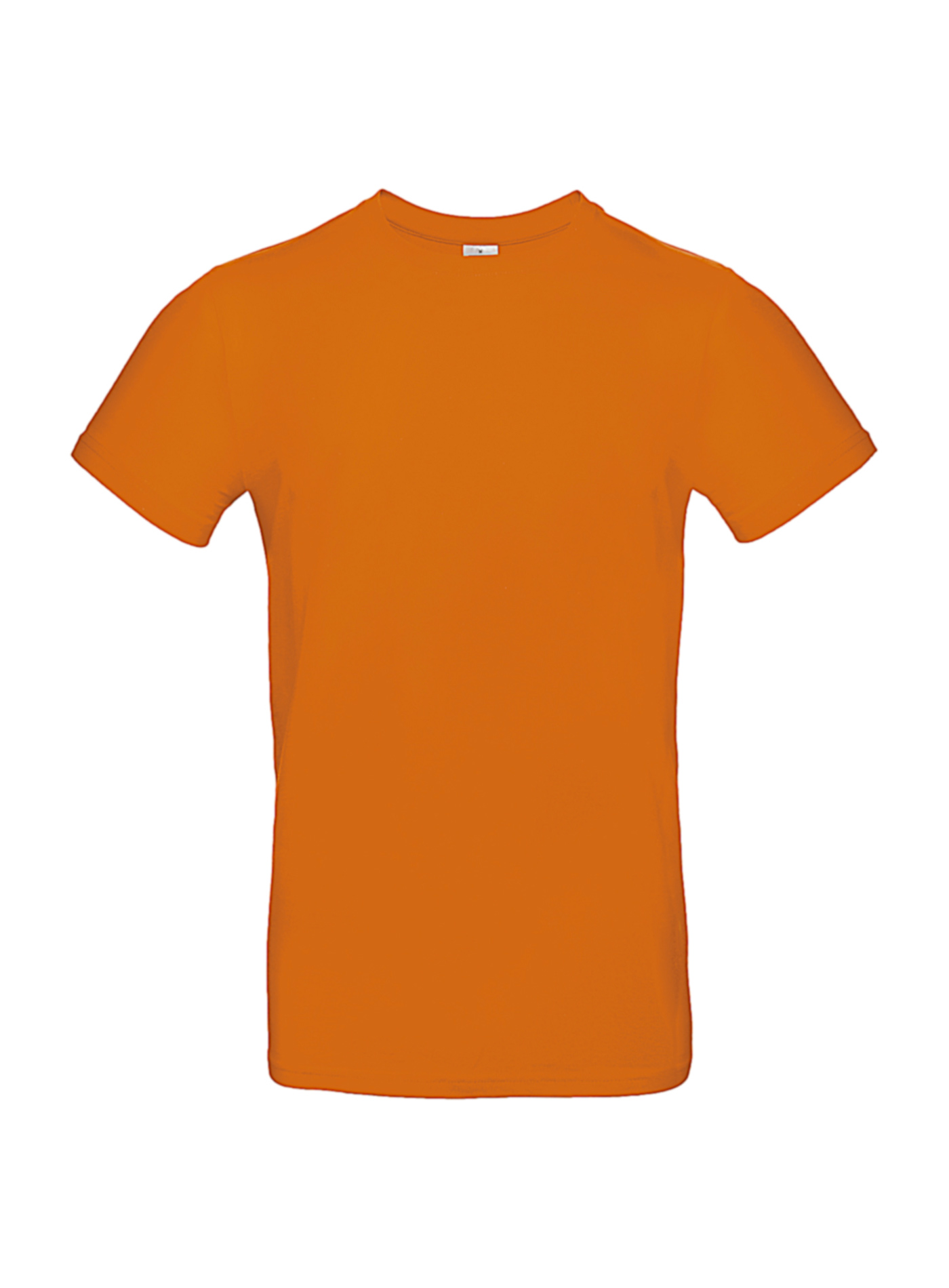 Silnější bavlněné pánské tričko B&C Collection - Korálová L
