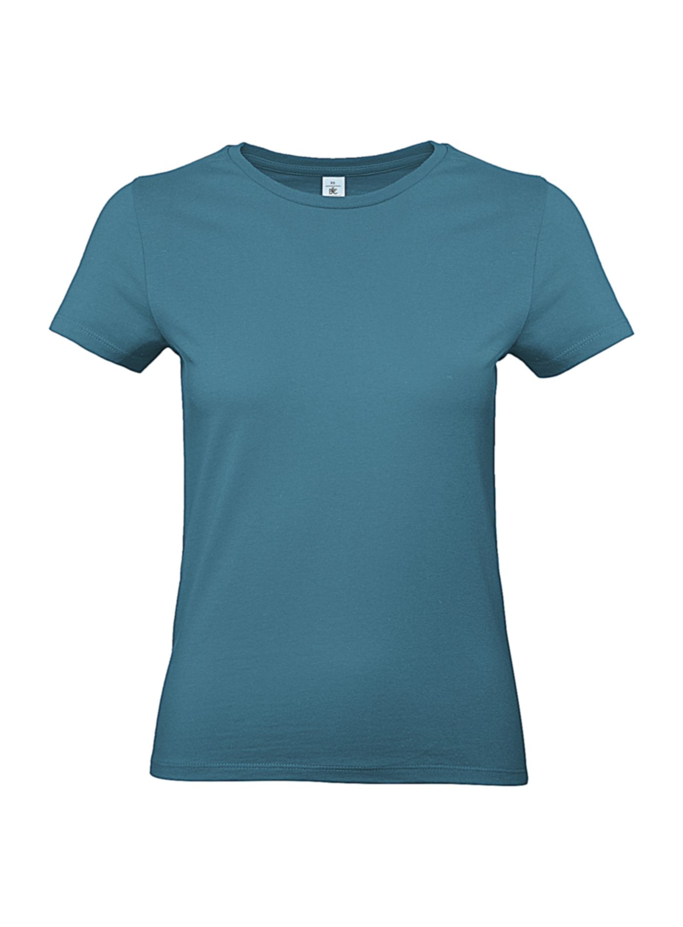 Silnější bavlněné dámské tričko B&C Collection - Modrozelená XL