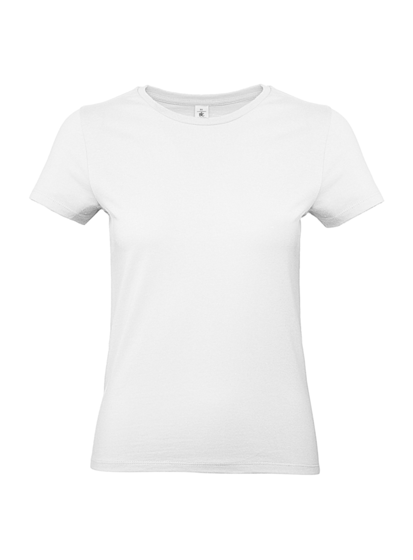 Silnější bavlněné dámské tričko B&C Collection - Bílá L