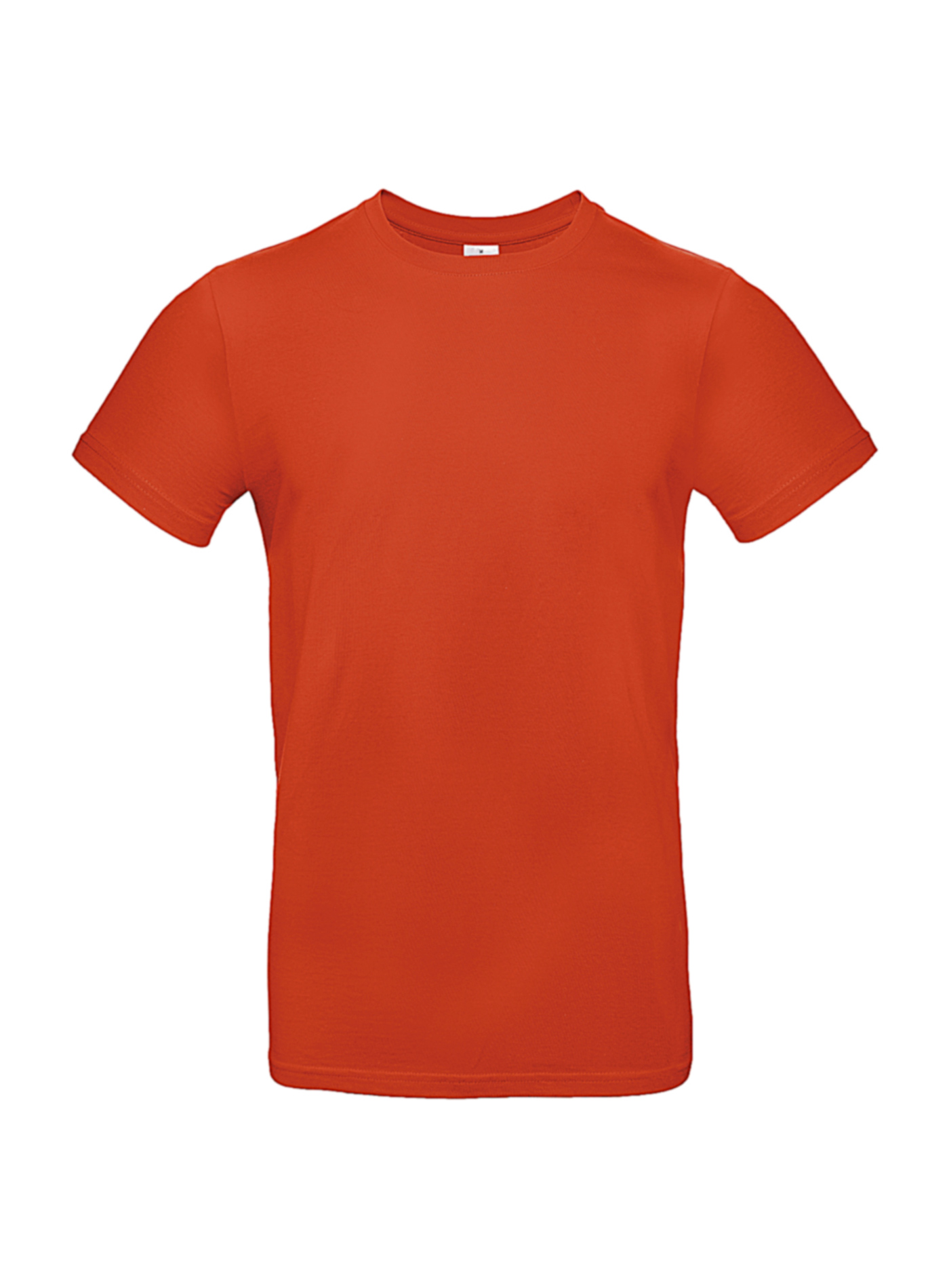 Silnější bavlněné pánské tričko B&C Collection - Červená XXL