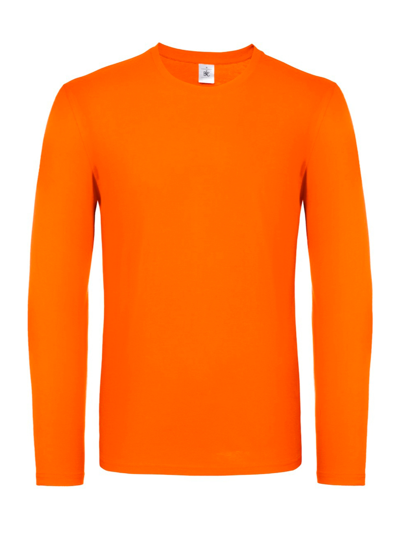 Tričko s dlouhým rukávem B&C Collection - Oranžová M