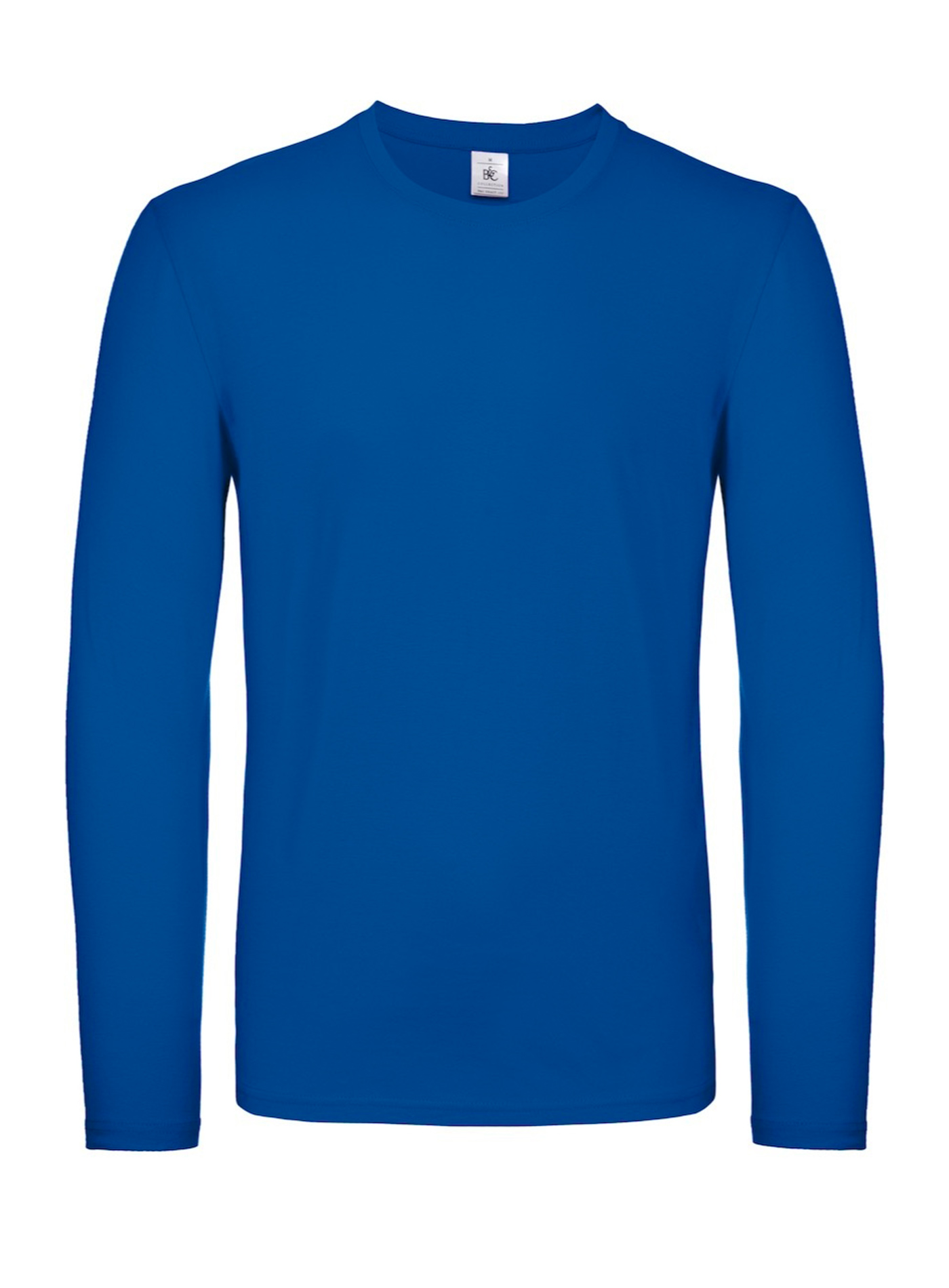 Tričko s dlouhým rukávem B&C Collection - královská modrá 3XL