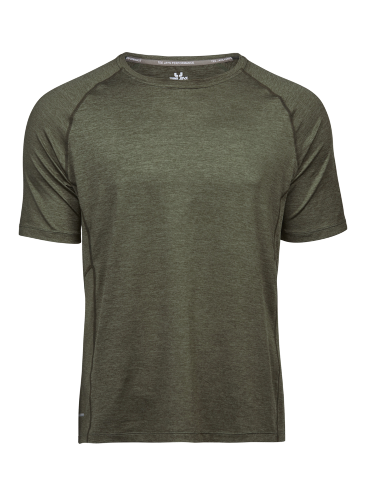 Pánské sportovní tričko cool dry Tee Jays - Olivově zelená 3XL