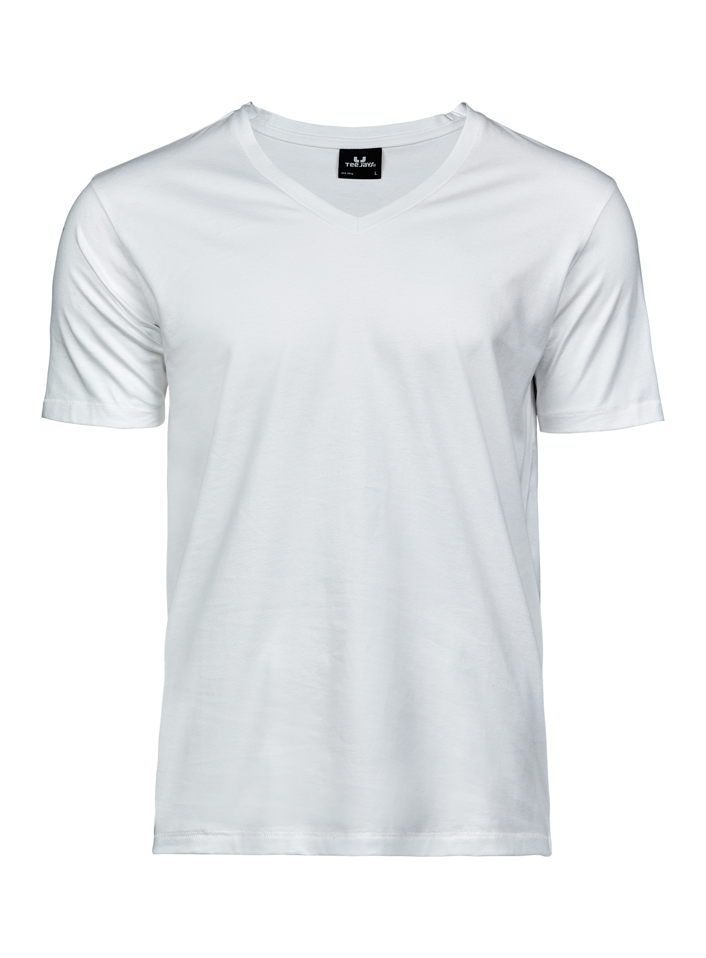 Pánské tričko s výstřihem do V Tee Jays - Bílá S
