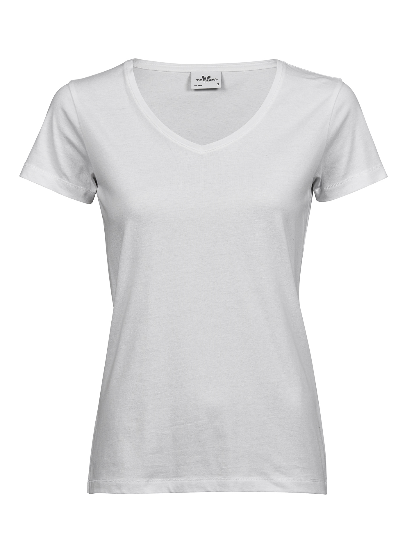 Dámské tričko s výstřihem do V Tee Jays - Bílá M
