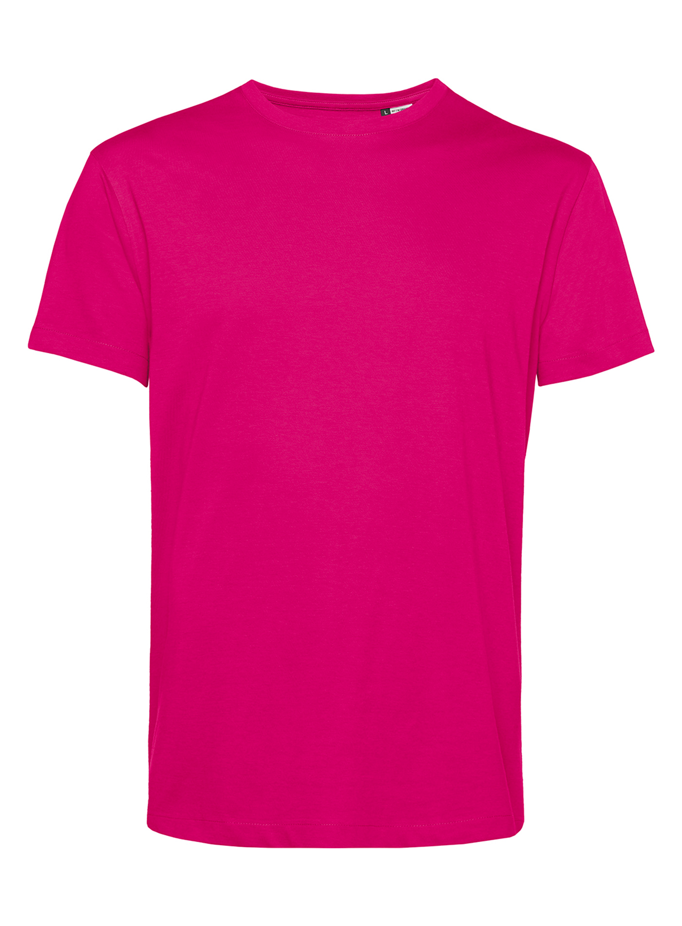Pánské tričko B&C Collection Organic - Růžová L