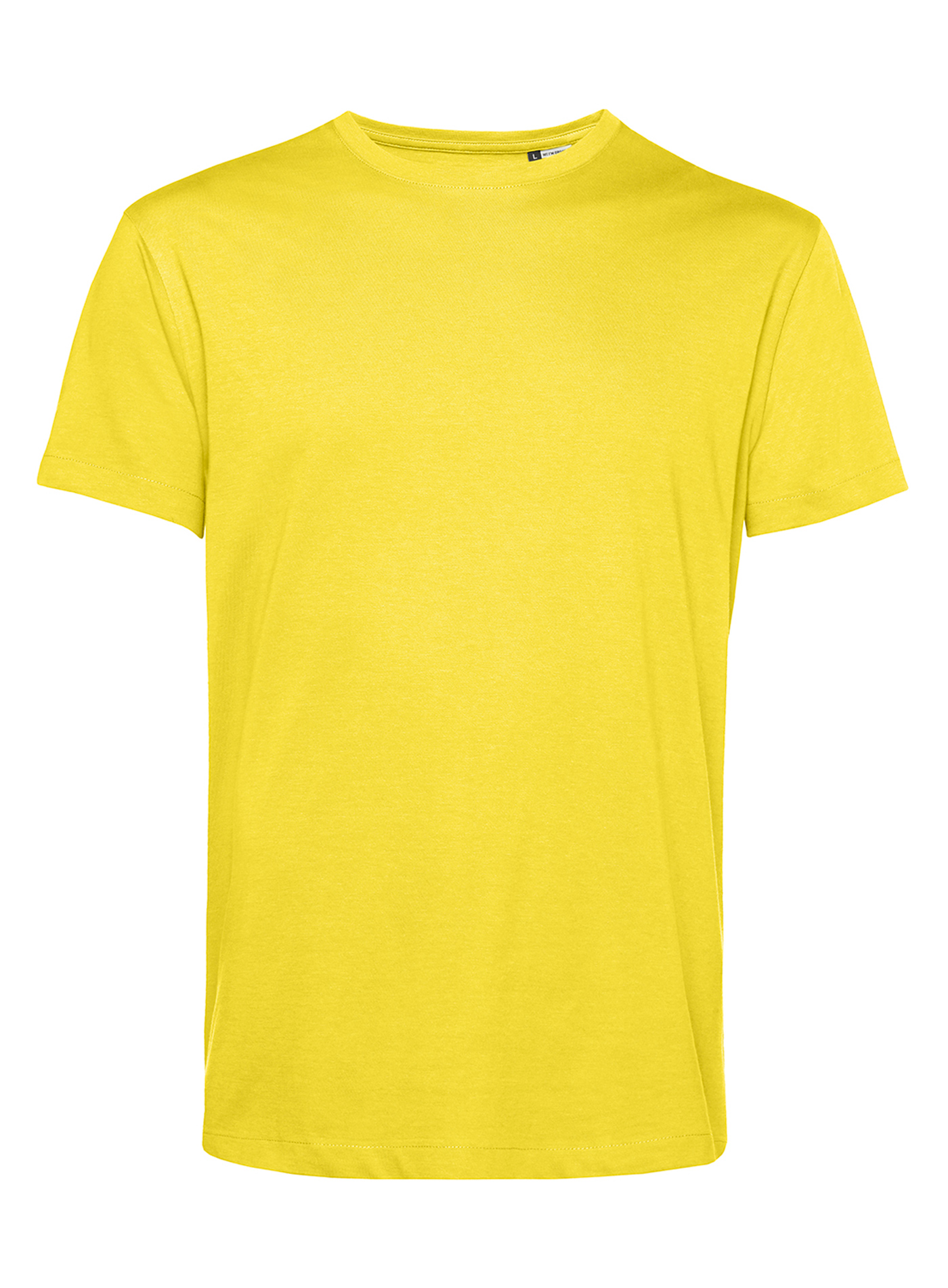 Pánské tričko B&C Collection Organic - Žlutá XXL