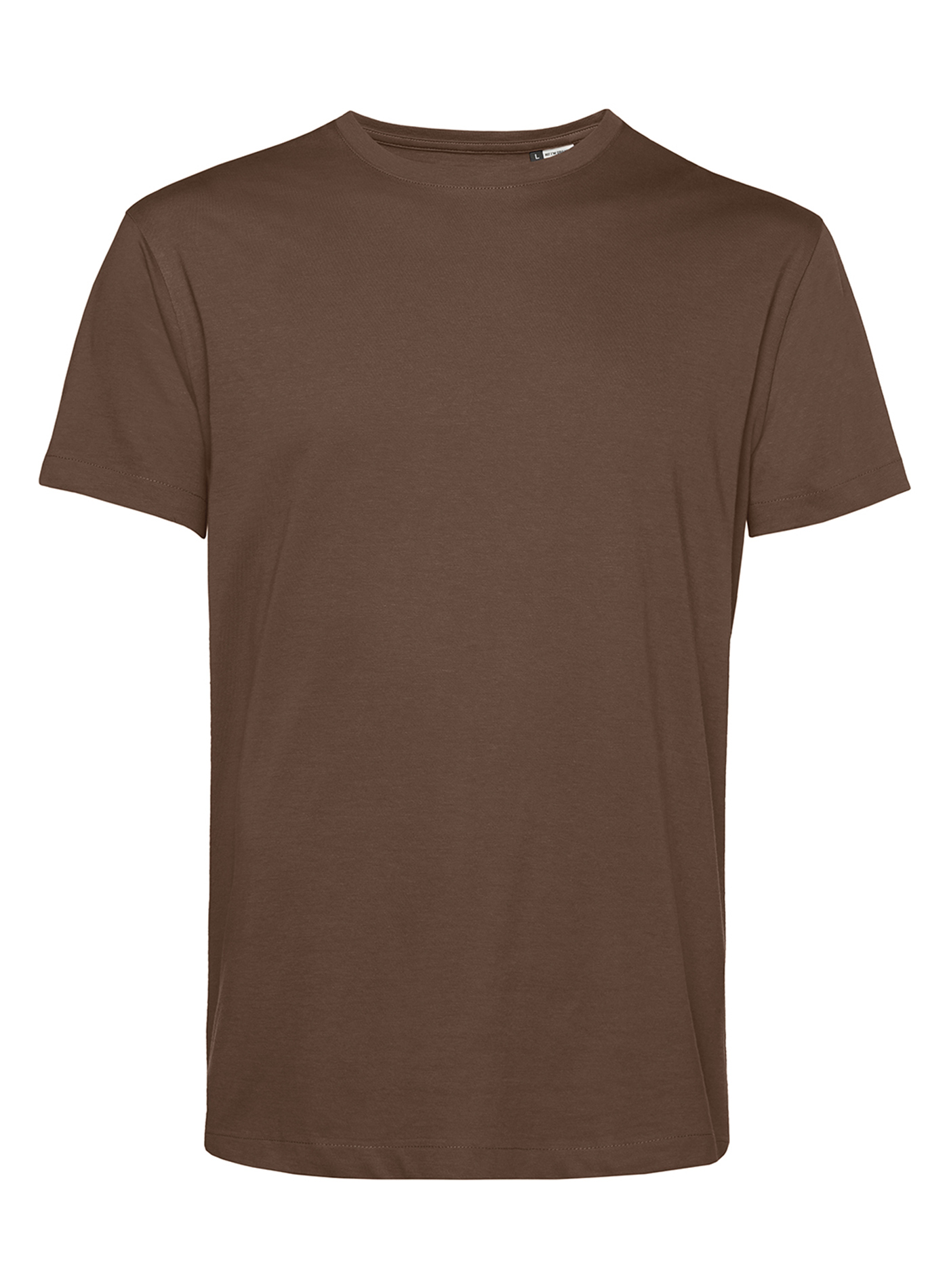 Pánské tričko B&C Collection Organic - Středně hnědá 3XL
