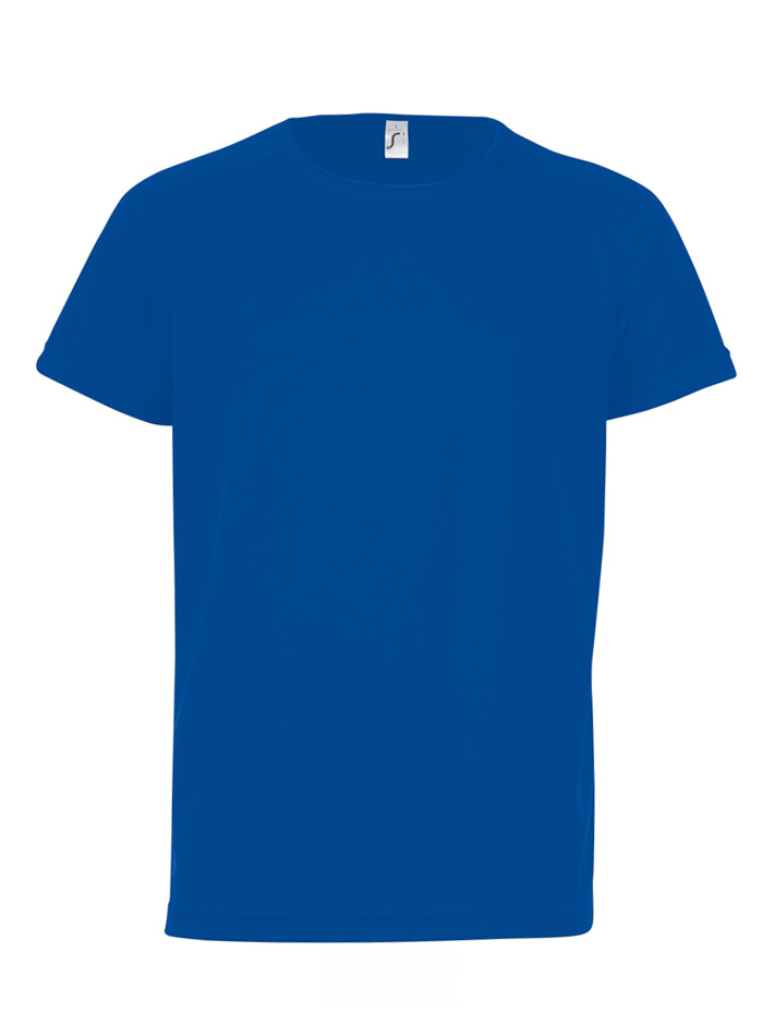 Neonové sportovní tričko - Královská modrá 6-7