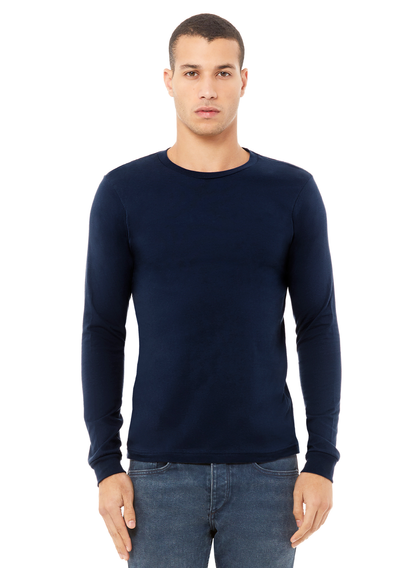 Pánské tričko Bella + Canvas Jersey - Námořnická modrá XL