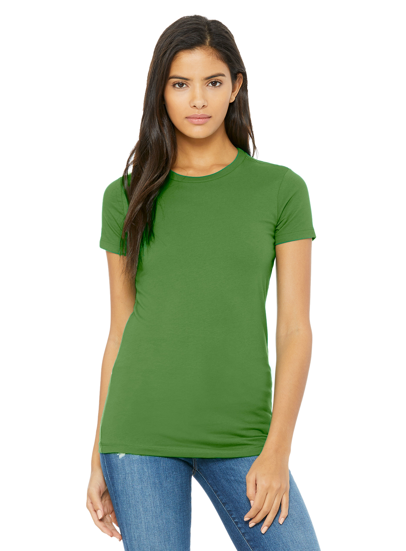 Dámské prodloužené tričko Bella + Canvas Favorite - Zelená S