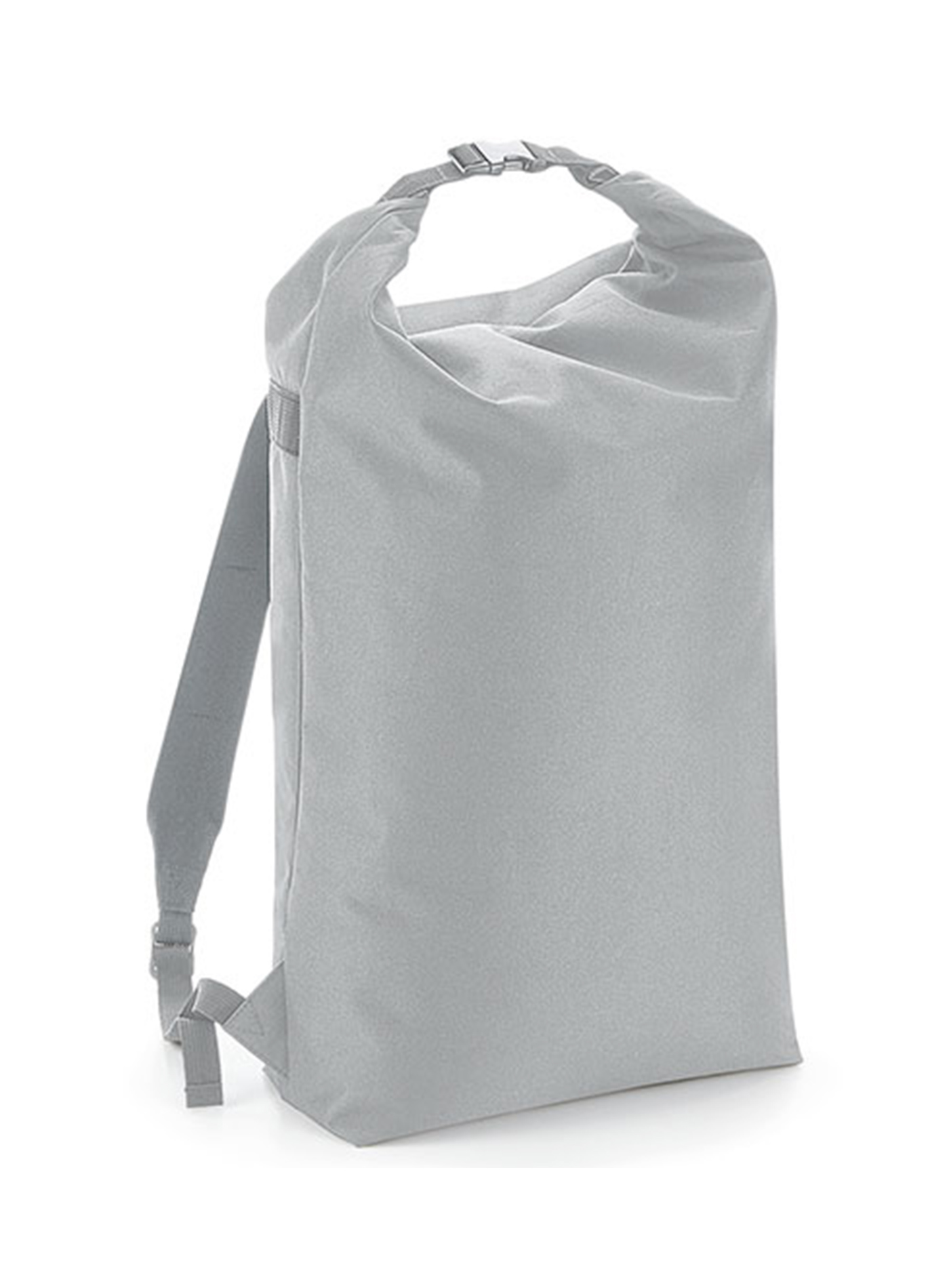 Batoh Bag Base Icon roll-top - Světle šedý melír univerzal