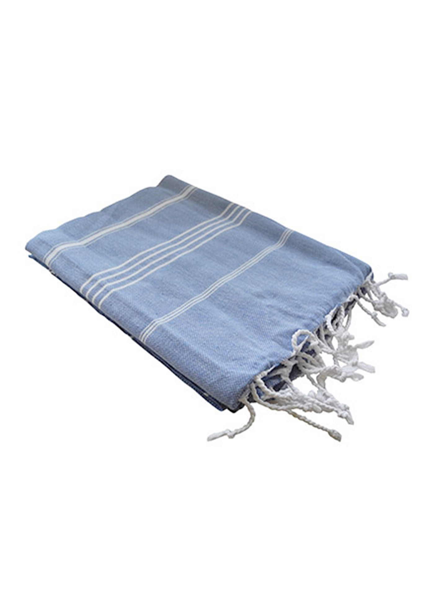 Plážová deka se střapci Printwear - Modrá univerzal
