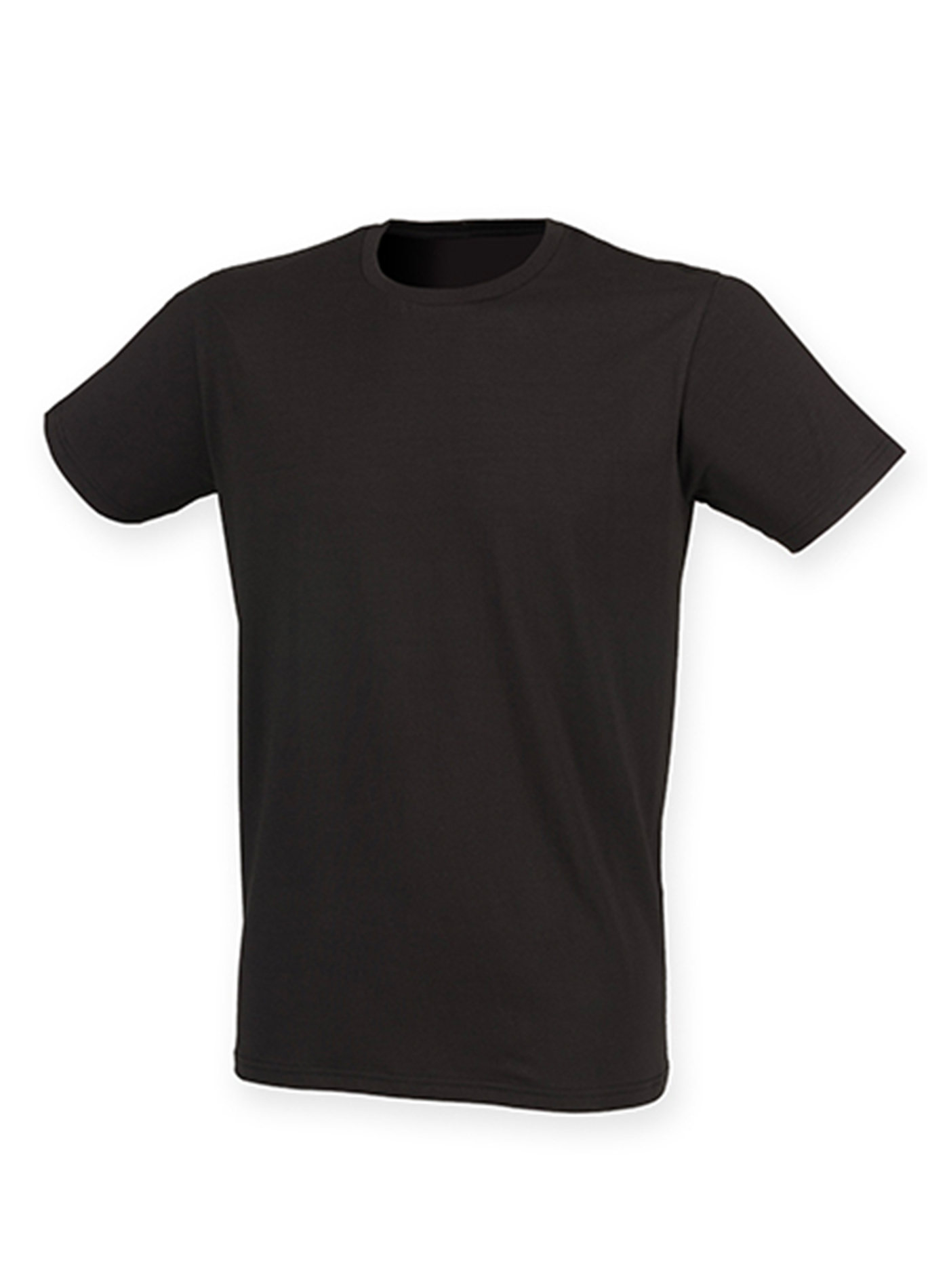 Pánské strečové tričko Skinnifit Feels good - černá M
