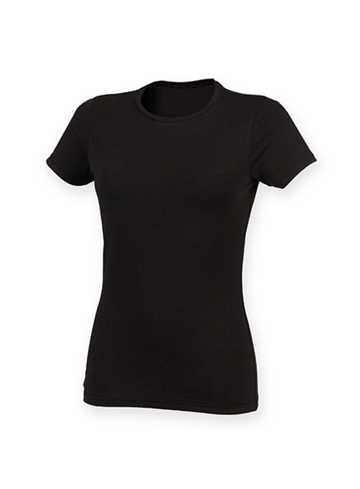 Dámské strečové tričko Skinnifit Feels Good - černá XS