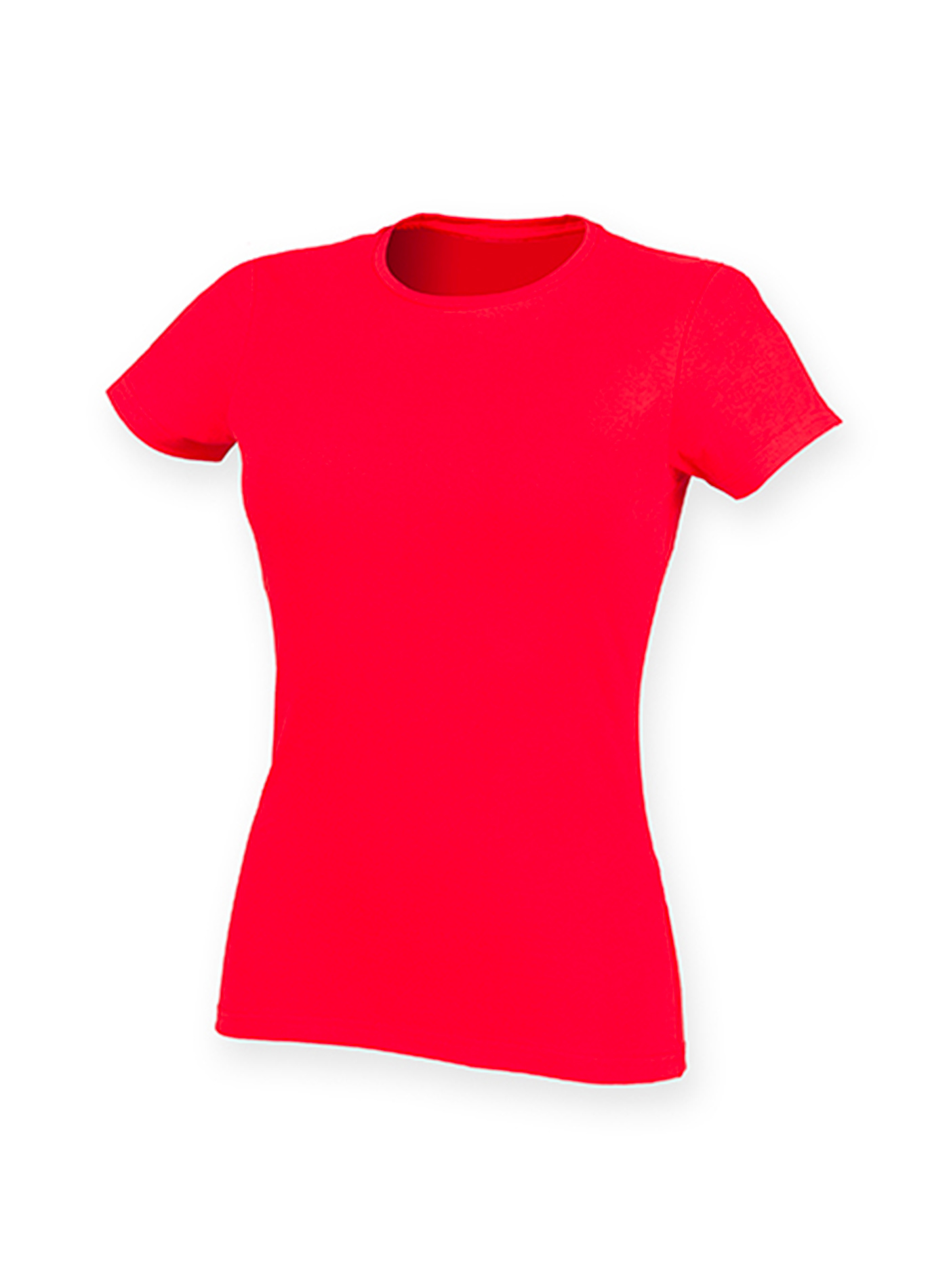 Dámské strečové tričko Skinnifit Feels Good - Zářivě červená S