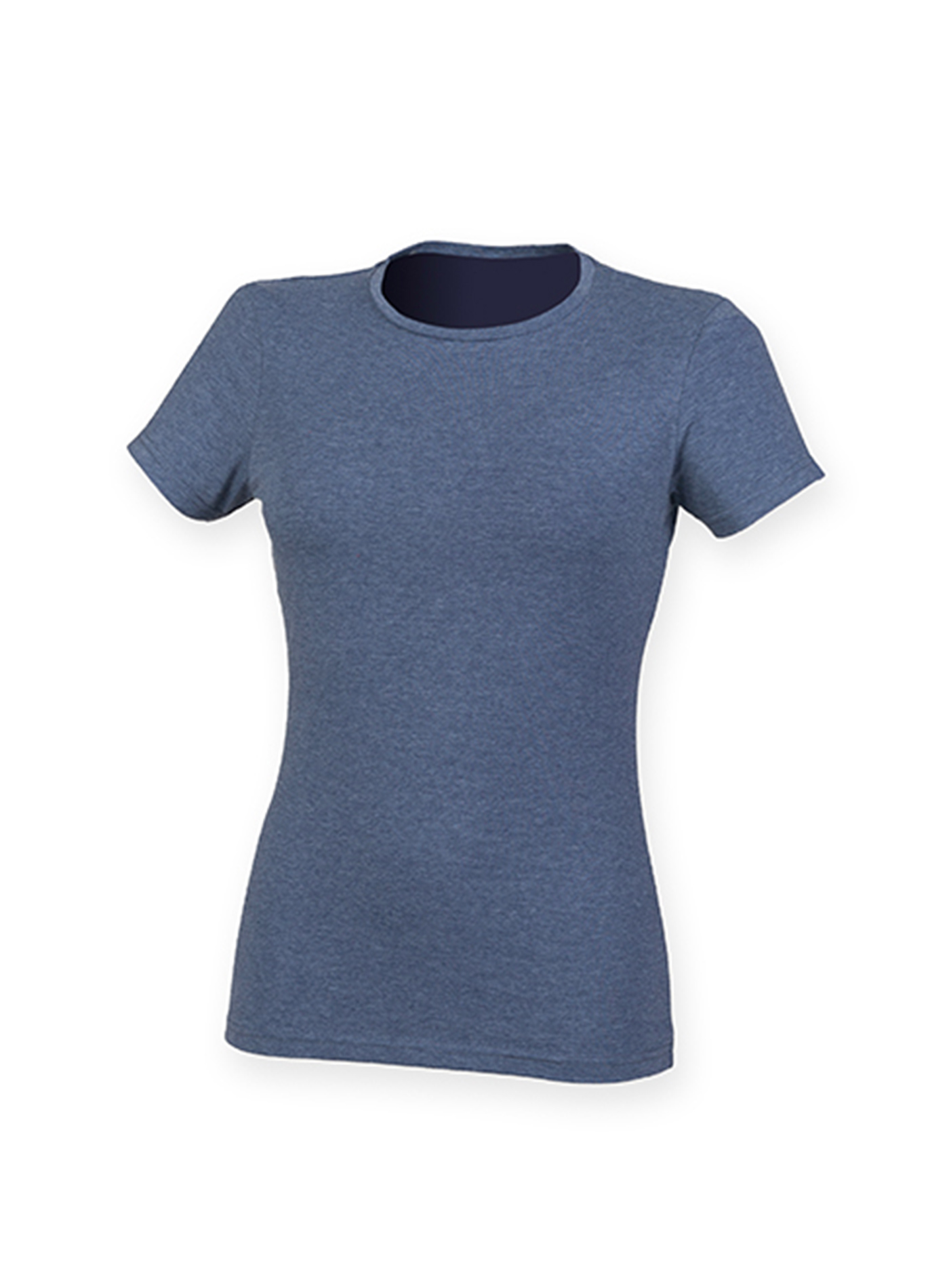 Dámské strečové tričko Skinnifit Feels Good - Tmavě modrá S