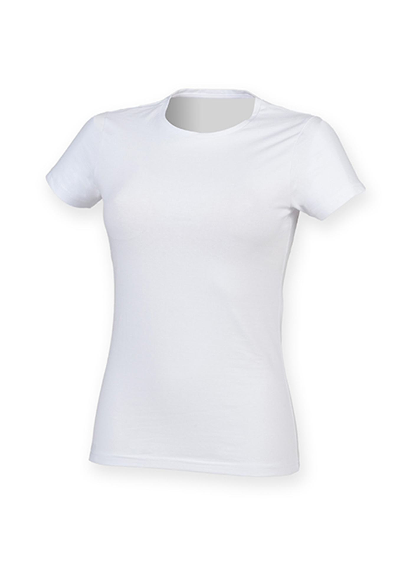 Dámské strečové tričko Skinnifit Feels Good - Bílá XL