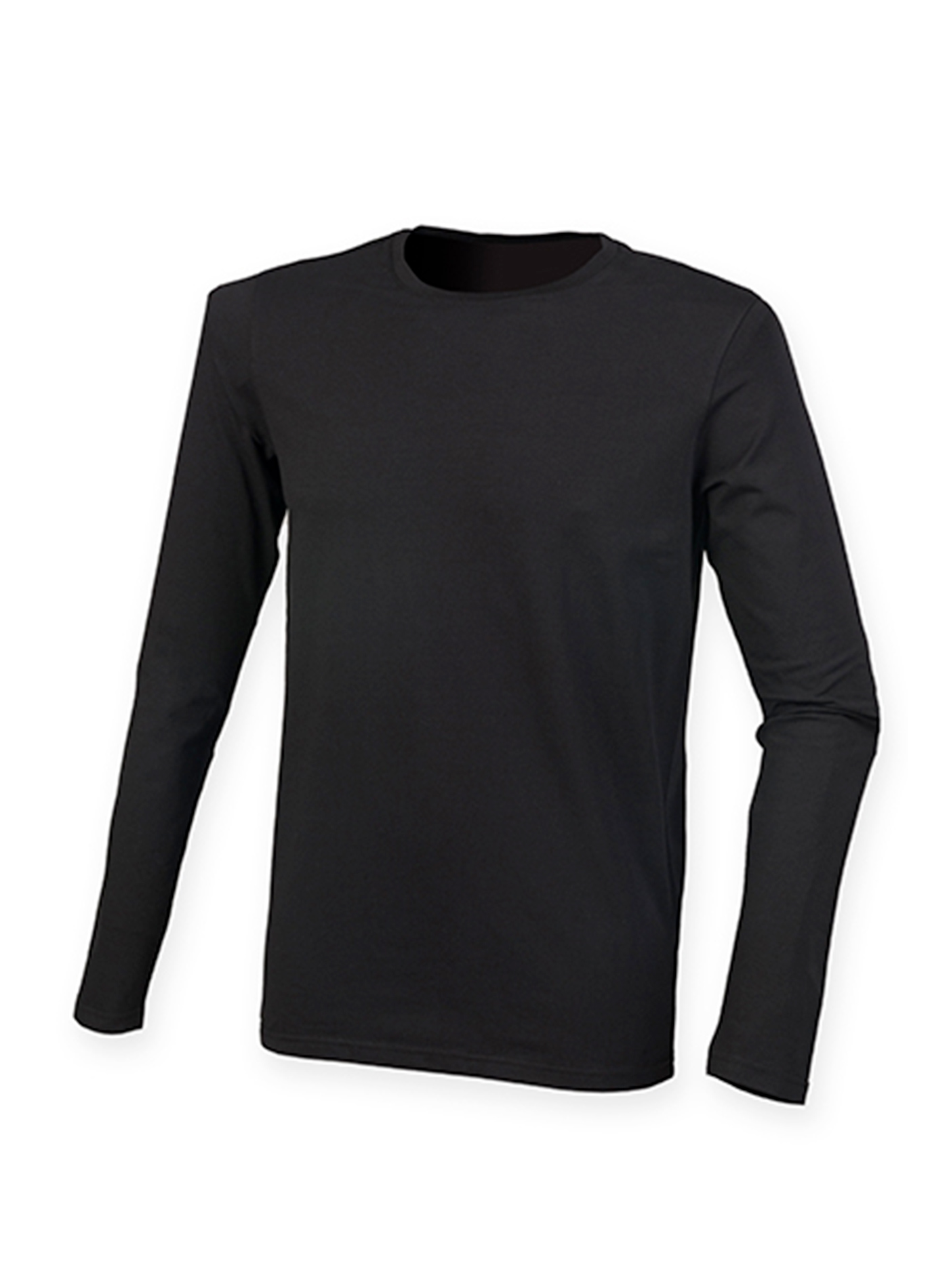 Pánské tričko s dlouhým rukávem Skinnifit Feels Good - černá XL