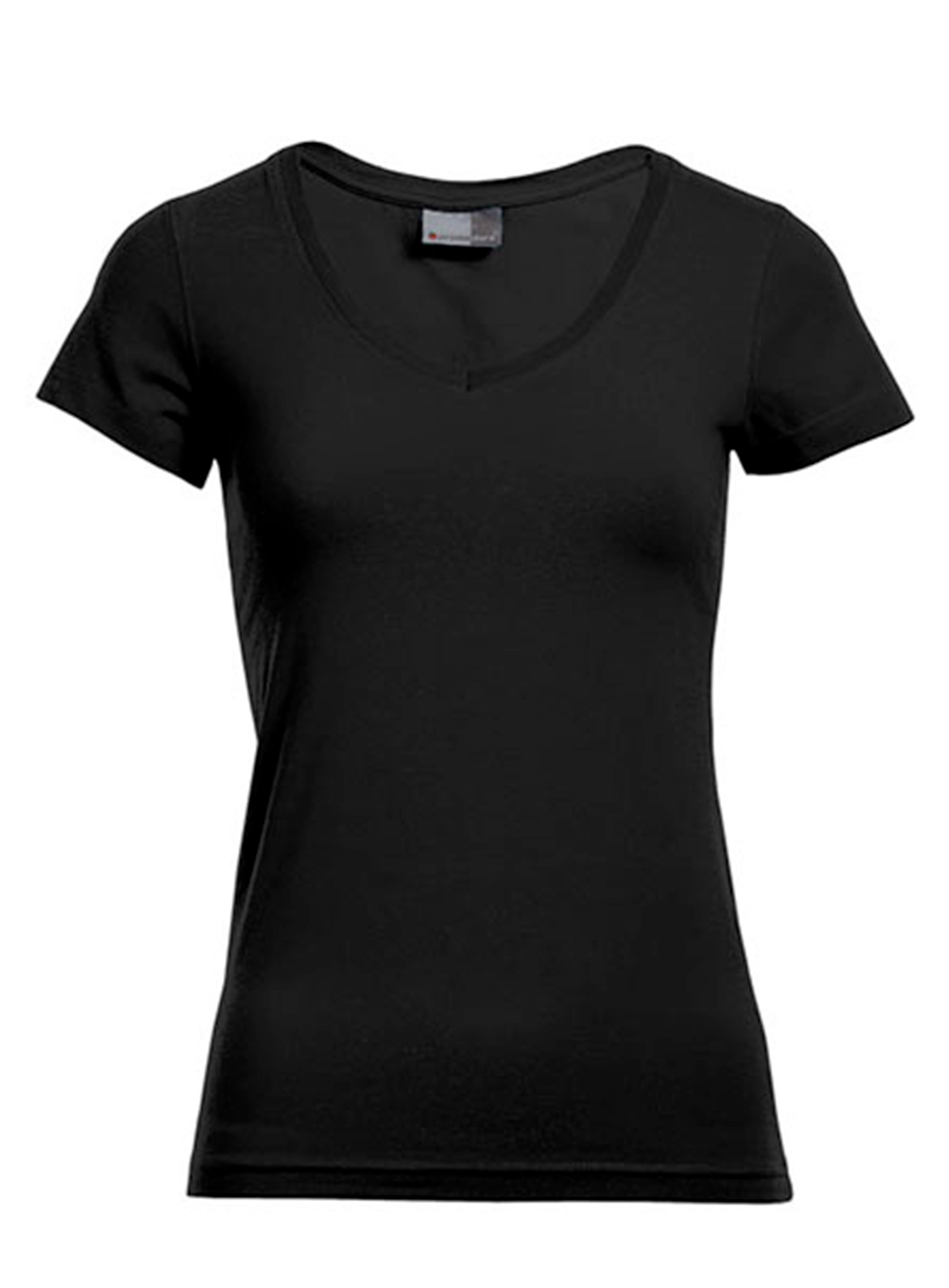 Dámské tričko s výstřihem do V Promodoro - černá XL