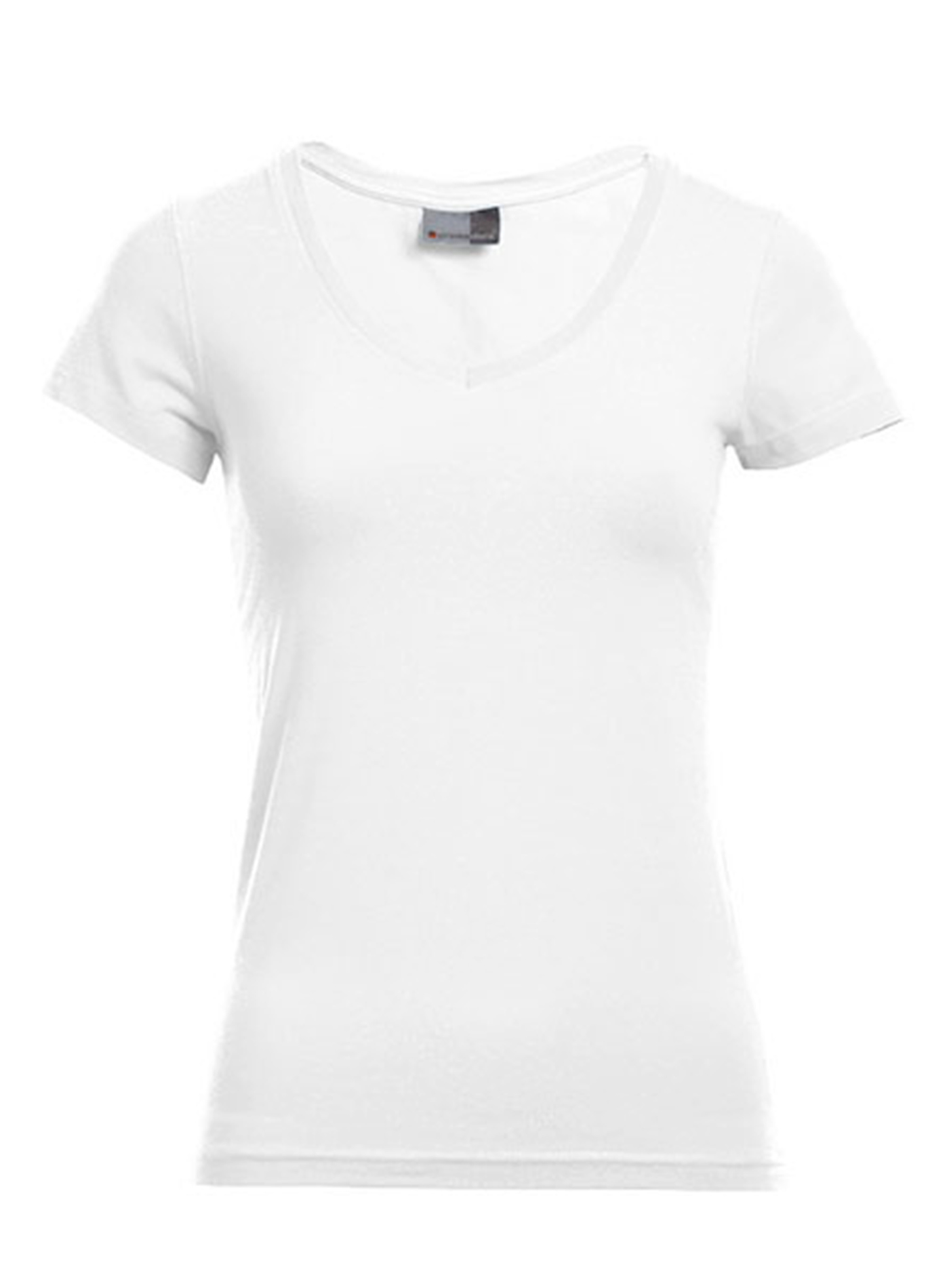 Dámské tričko s výstřihem do V Promodoro - Bílá XXL