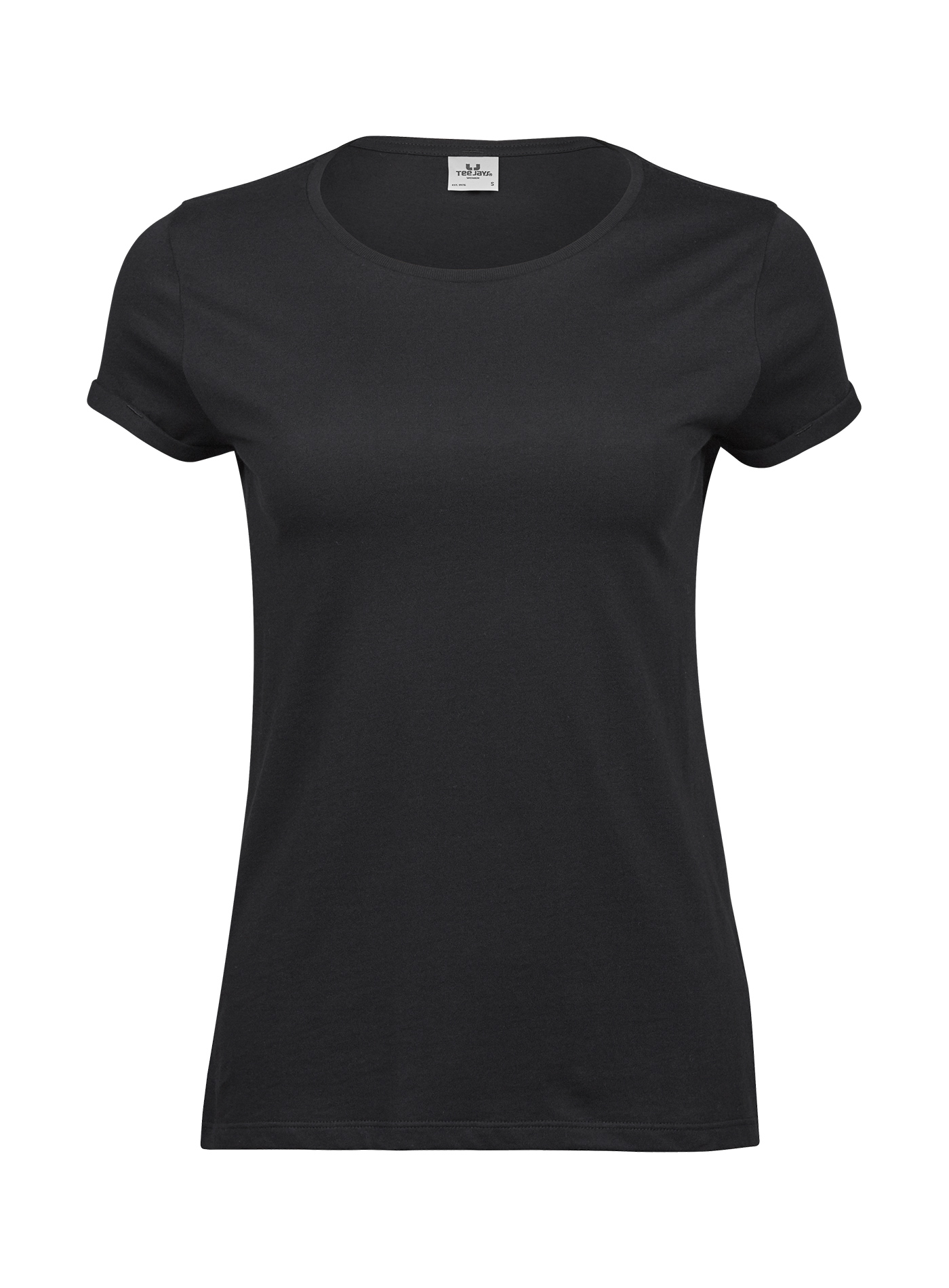 Dámské tričko Roll-up Tee Jays - černá XL