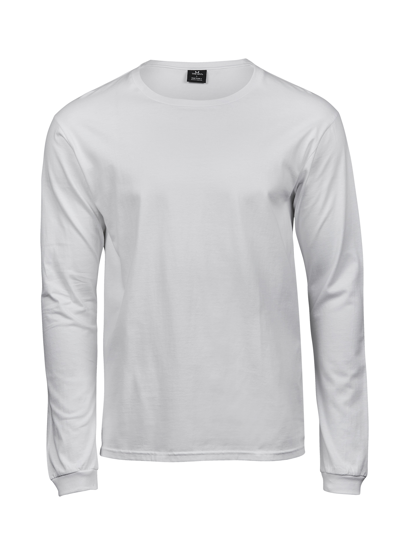 Pánské tričko s dlouhým rukávem Tee Jays Sof-Tee - Bílá 3XL