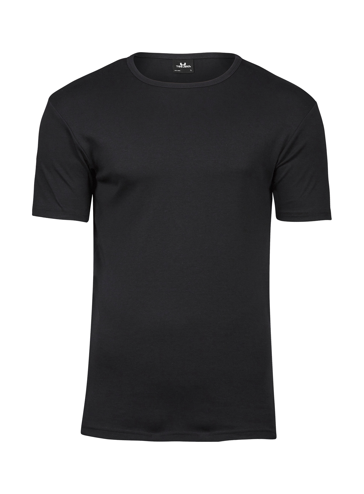 Silné bavlněné tričko Tee Jays Interlock - černá 4XL