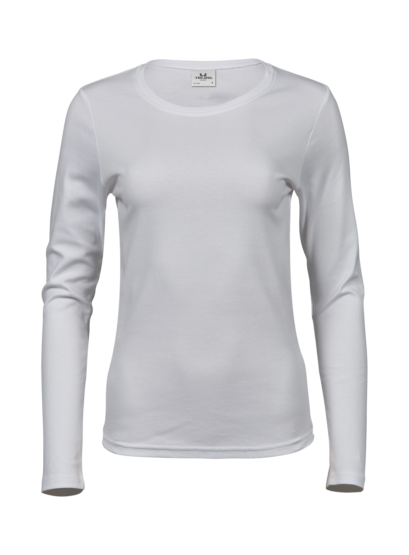 Dámské tričko s dlouhými rukávy Tee Jays Interlock - Bílá 3XL