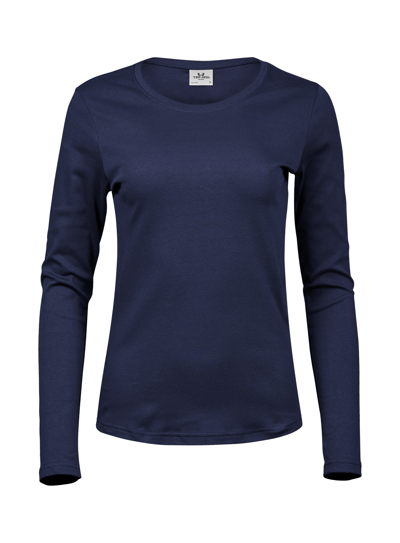 Dámské tričko s dlouhými rukávy Tee Jays Interlock - Námořní modrá XXL