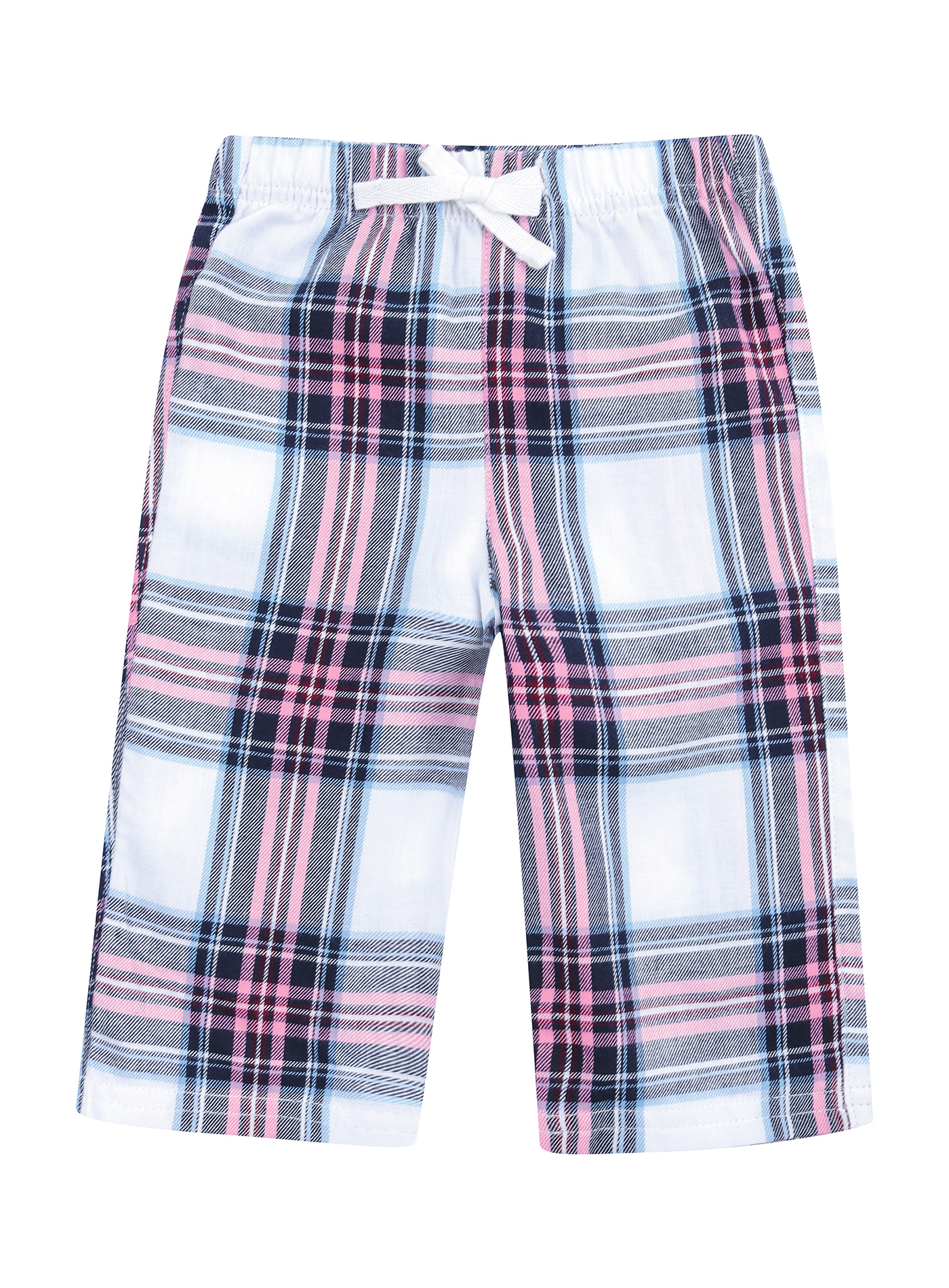 Kalhoty pro miminka Larkwood Tartan - Modrá a bílá 3-4