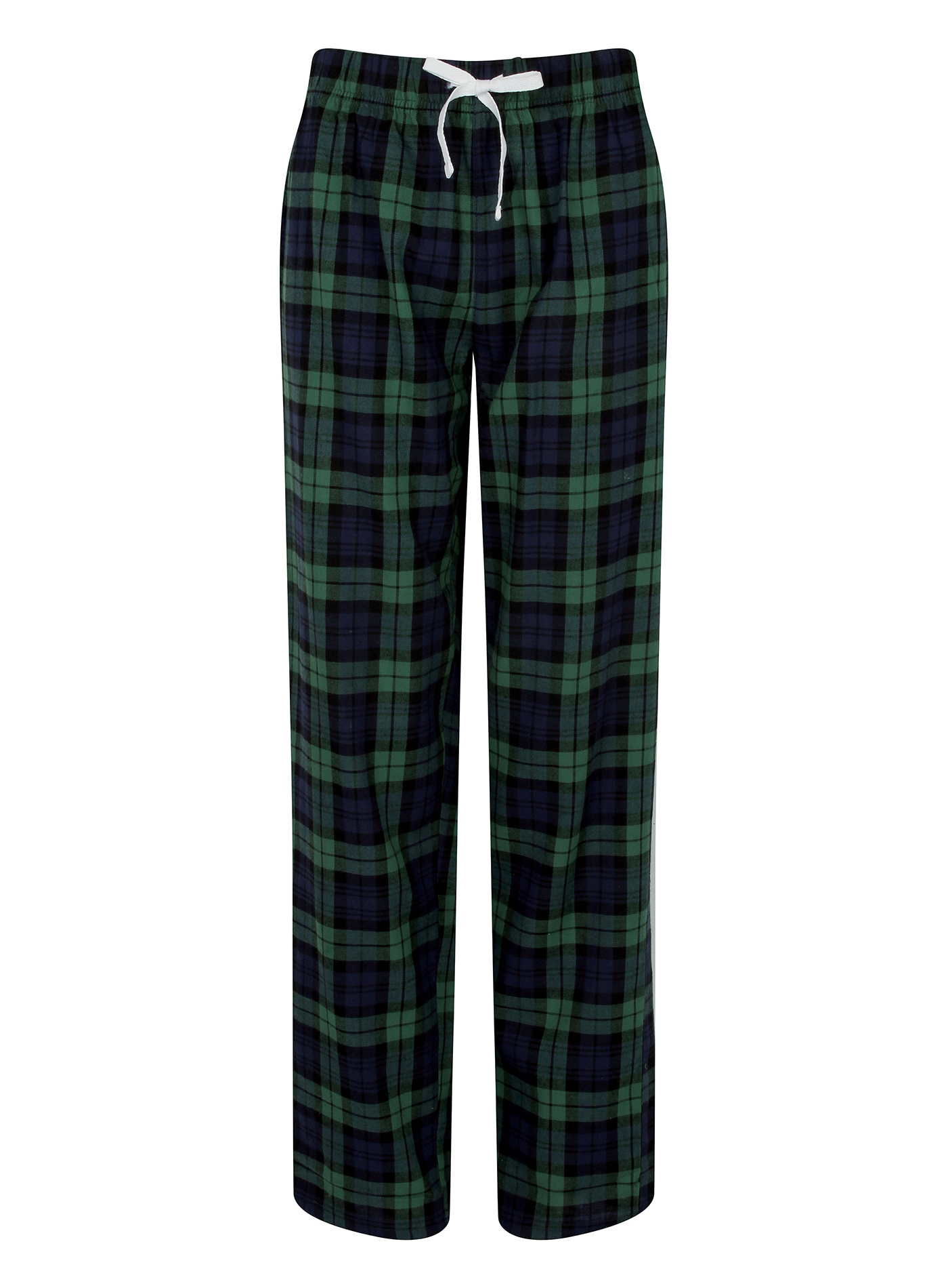 Dámské kalhoty na spaní Skinnifit Tartan - Zelená a modrá XL