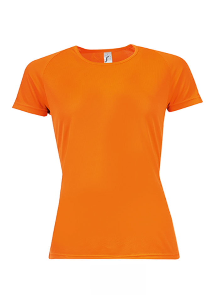 Tričko na sport - Neonová oranžová L