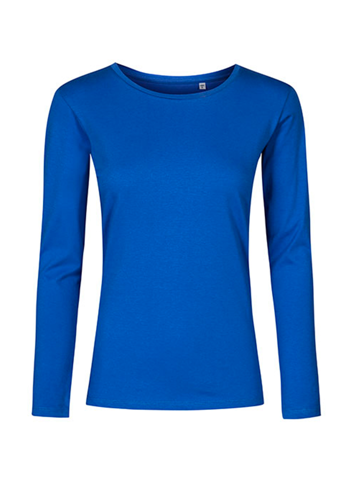 Dámské tričko s dlouhým rukávem s kulatým výstřihem Promodoro - Kobaltově modrá M