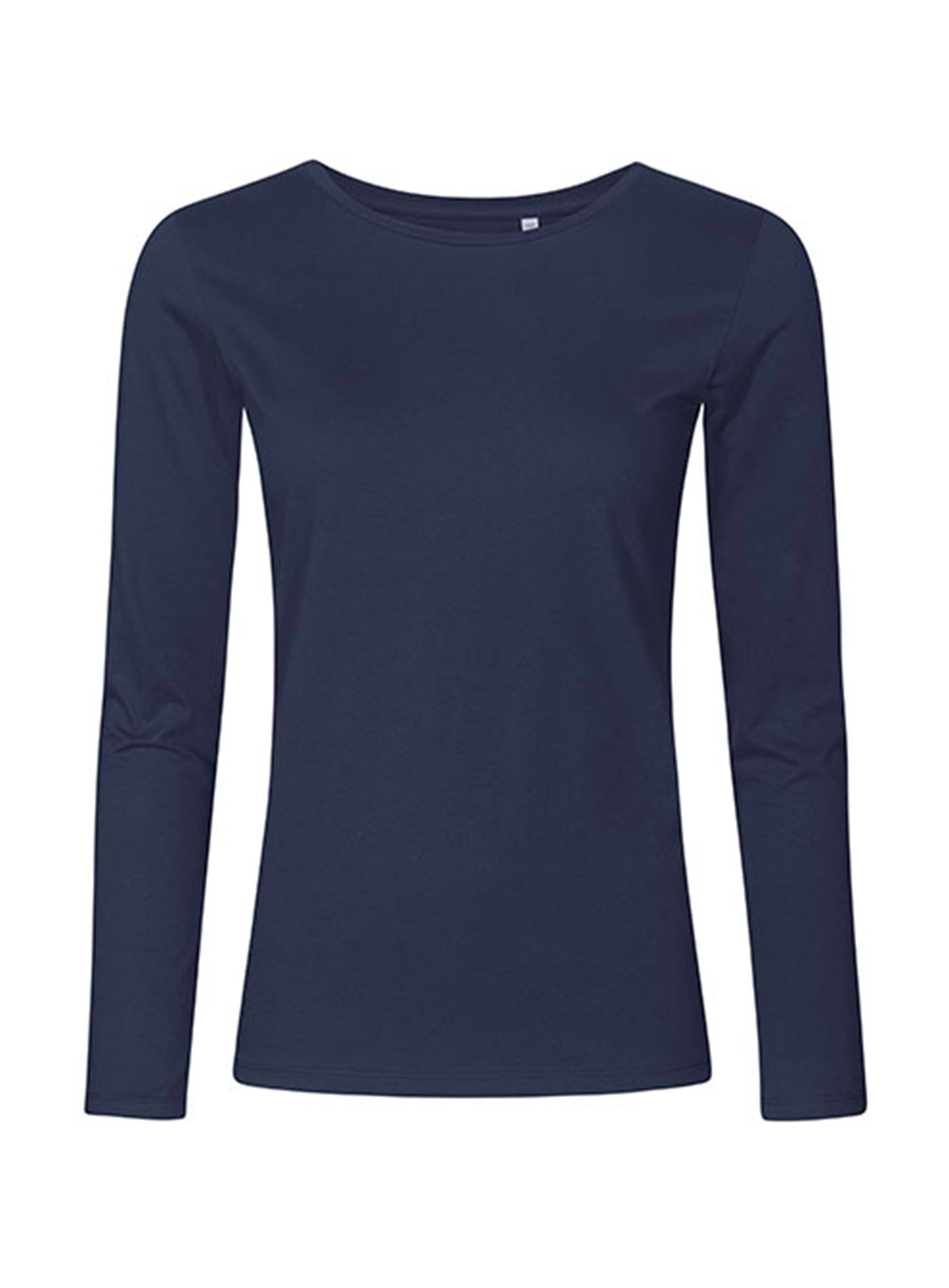 Dámské tričko s dlouhým rukávem s kulatým výstřihem Promodoro - Námořnická modrá L