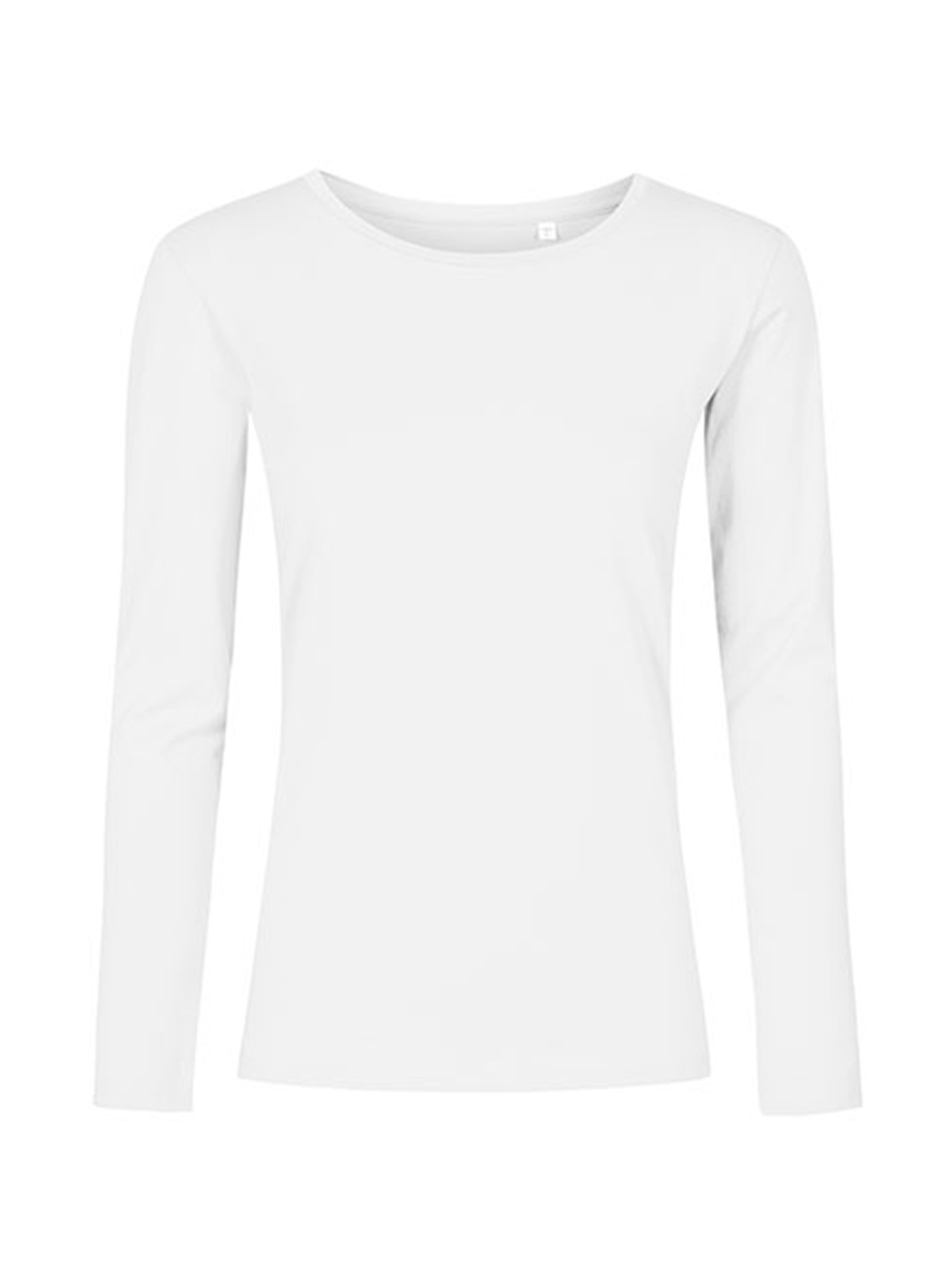 Dámské tričko s dlouhým rukávem s kulatým výstřihem Promodoro - Bílá M