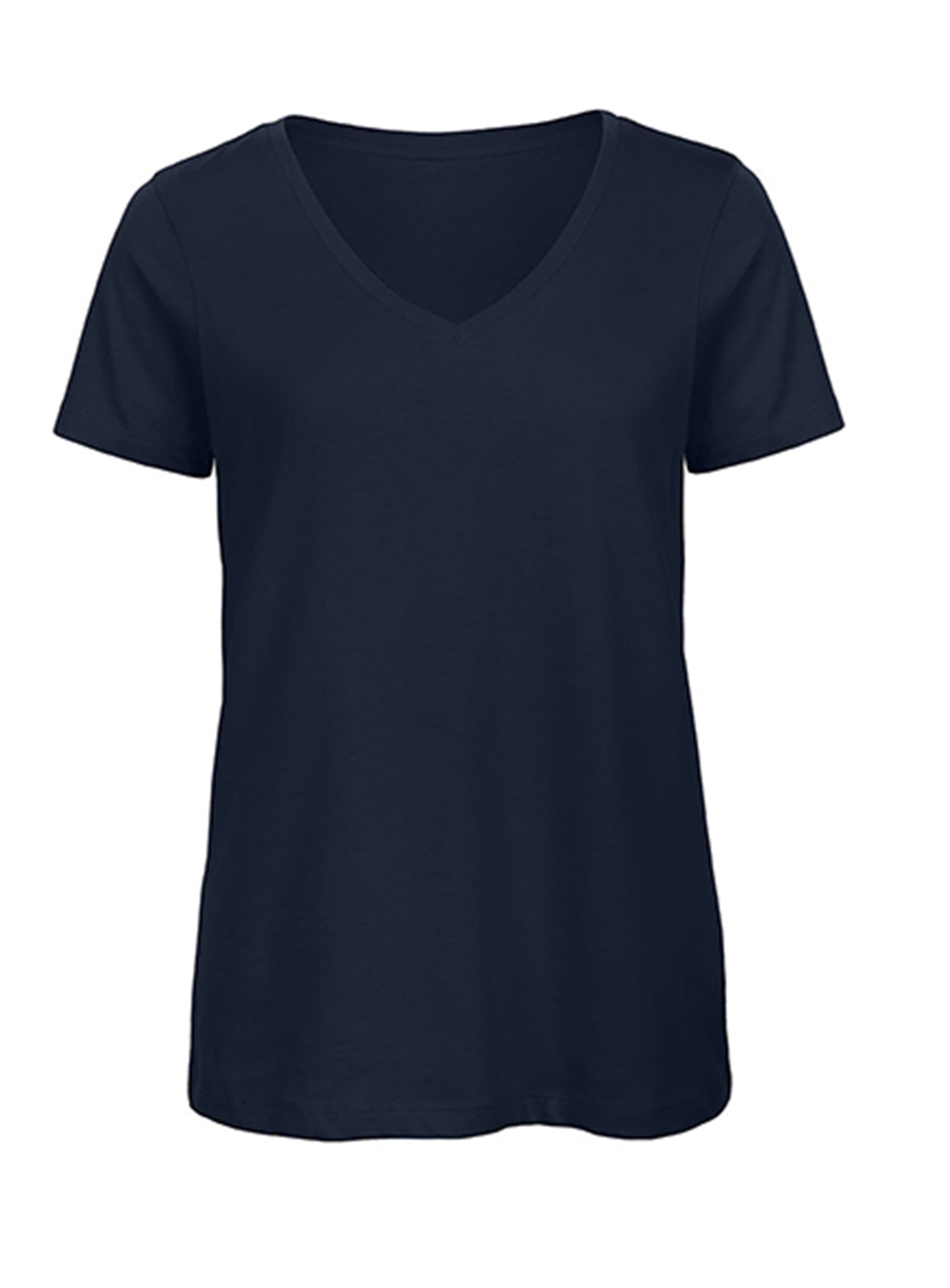 Dámské tričko s výstřihem do V B&C Collection Inspire - Námořnická modrá XXL