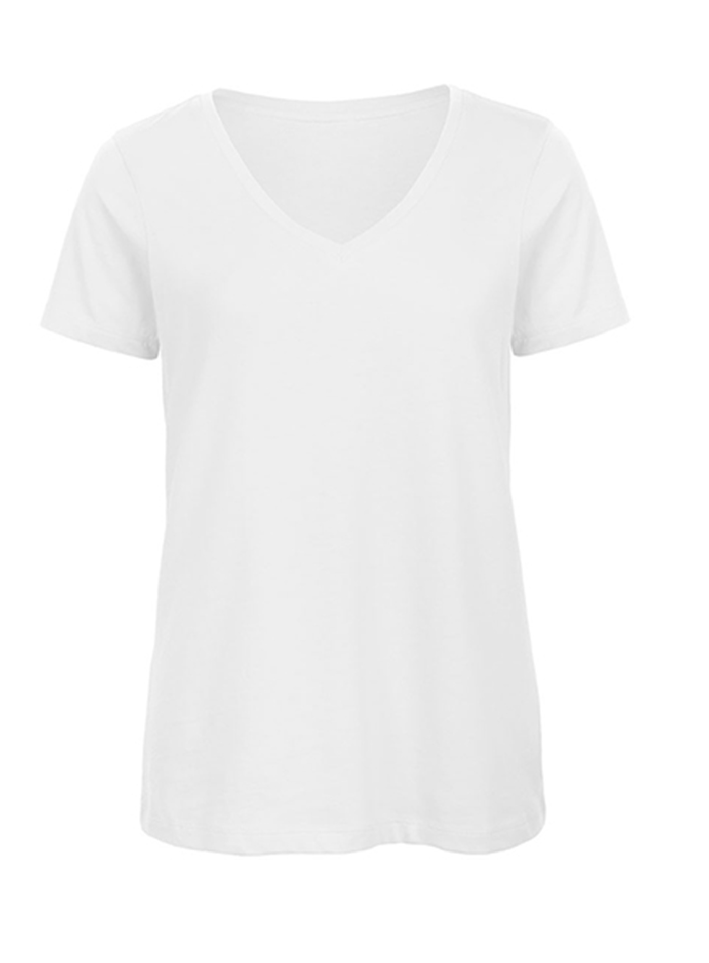 Dámské tričko s výstřihem do V B&C Collection Inspire - Bílá M