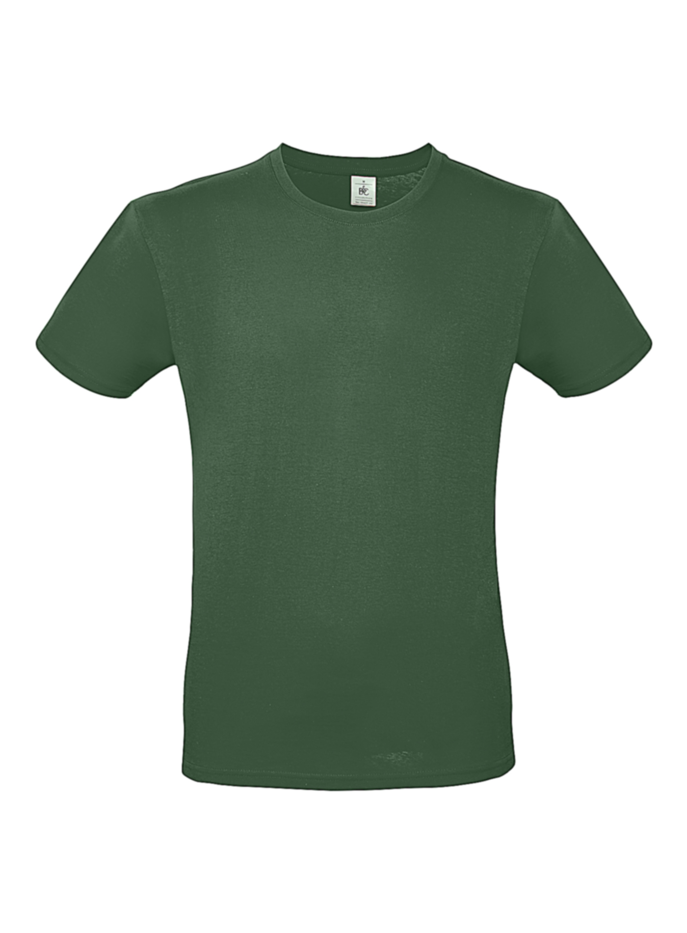 Pánské tričko B&C - Lahvově zelená L