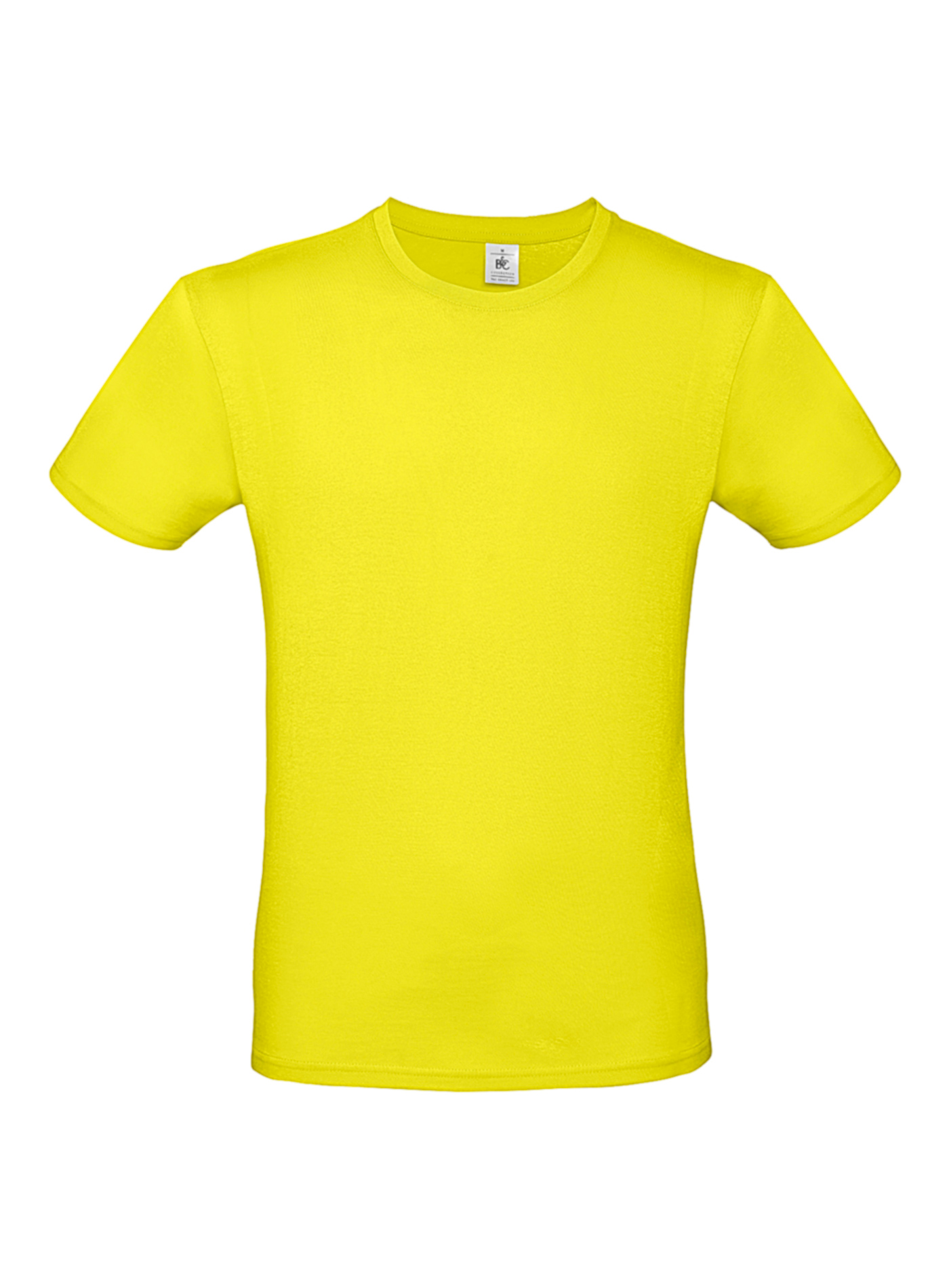 Pánské tričko B&C - Žlutá M