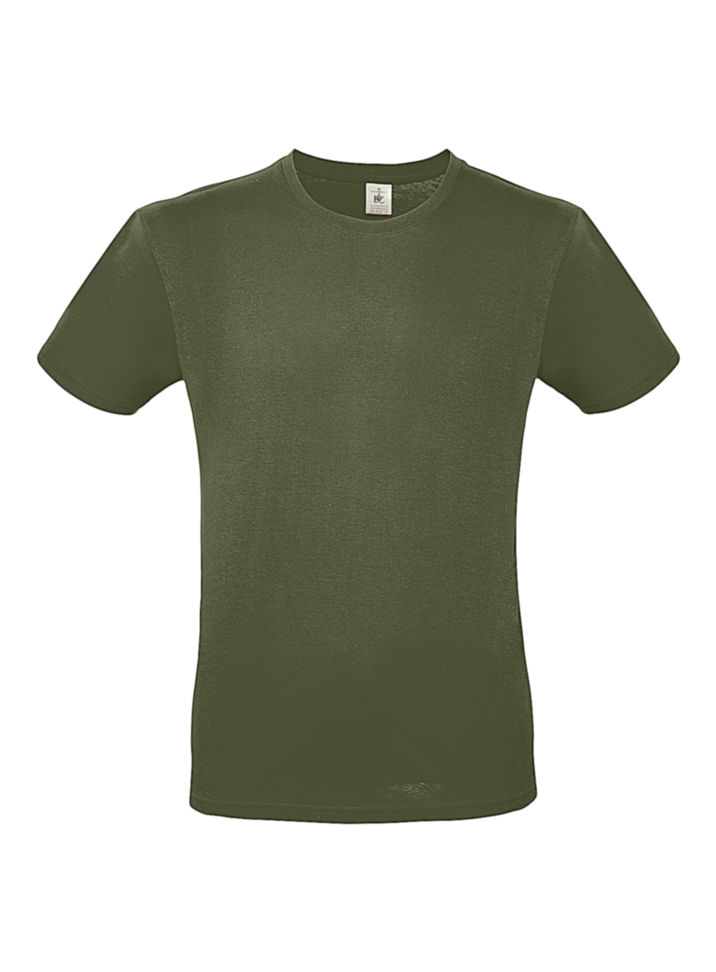 Pánské tričko B&C - Olivově zelená L