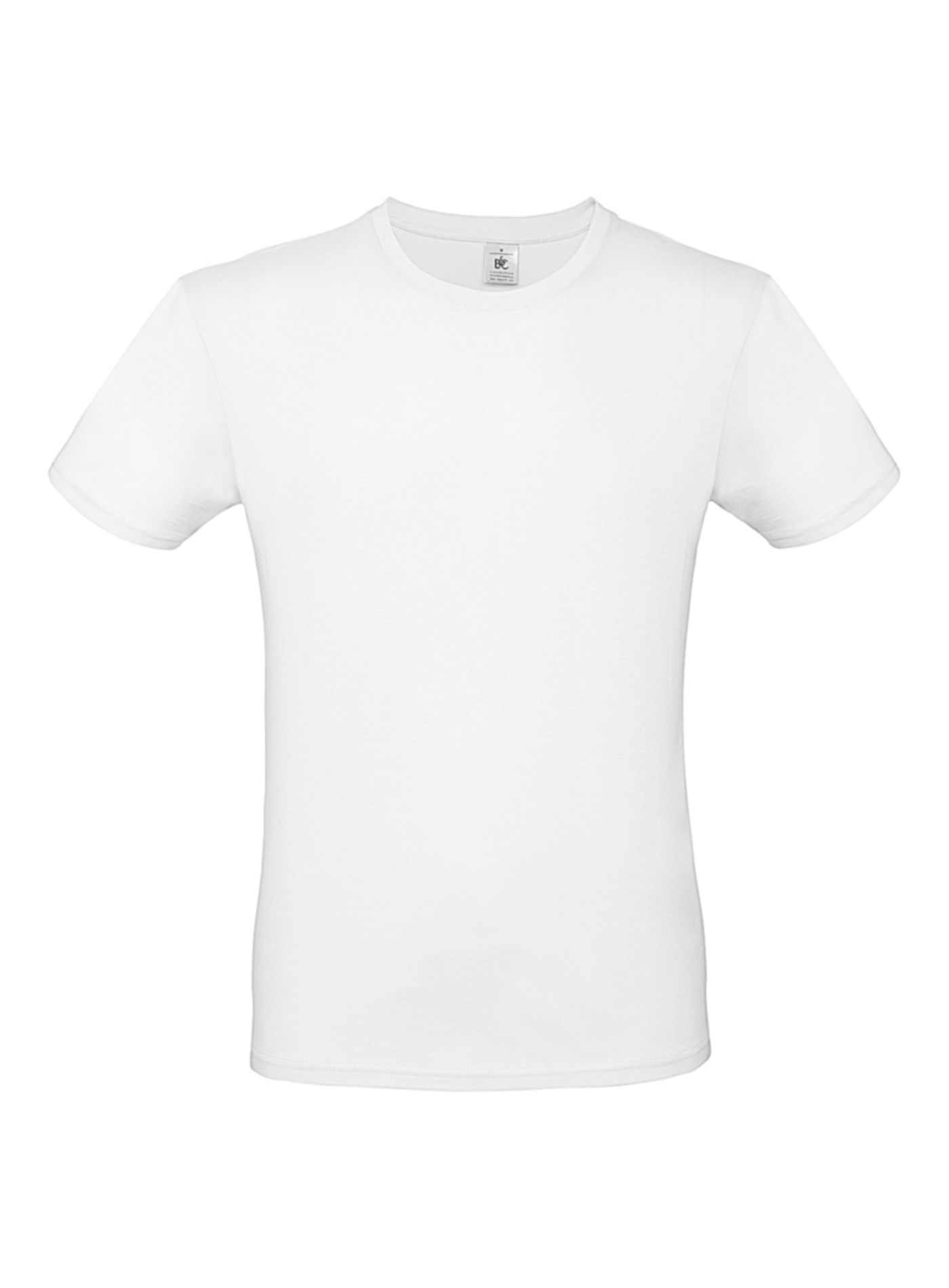 Pánské tričko B&C - Bílá 4XL